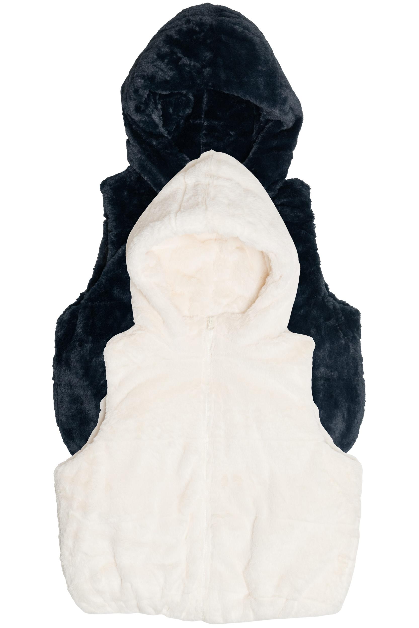 Faux Fur Hooded Vest Product Image