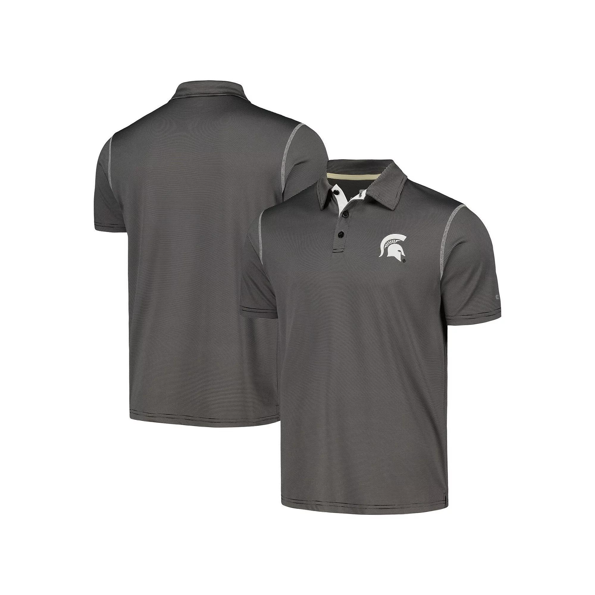 Men's Colosseum  Gray Michigan State Spartans Cameron Polo, Size: 2XL, Grey Product Image