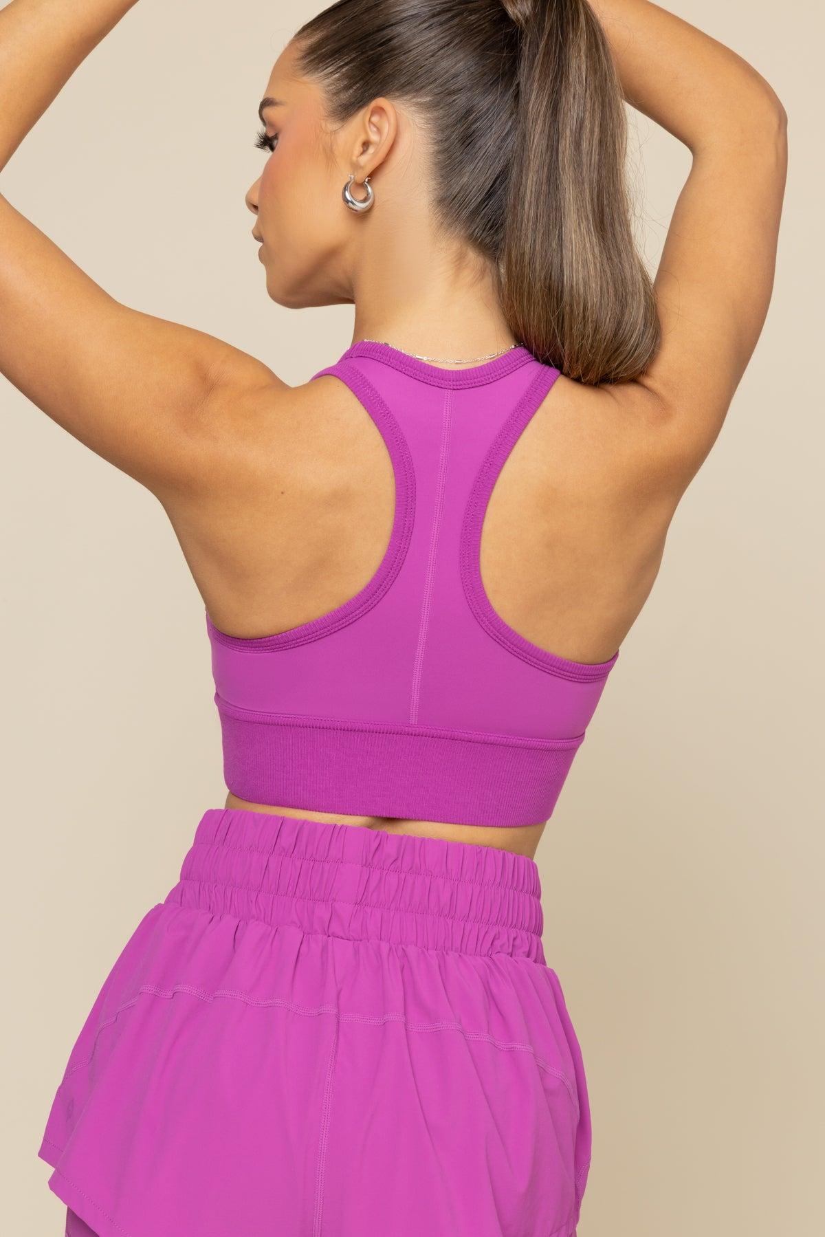 Sweat Sesh Crop Top - Royal Orchid Product Image
