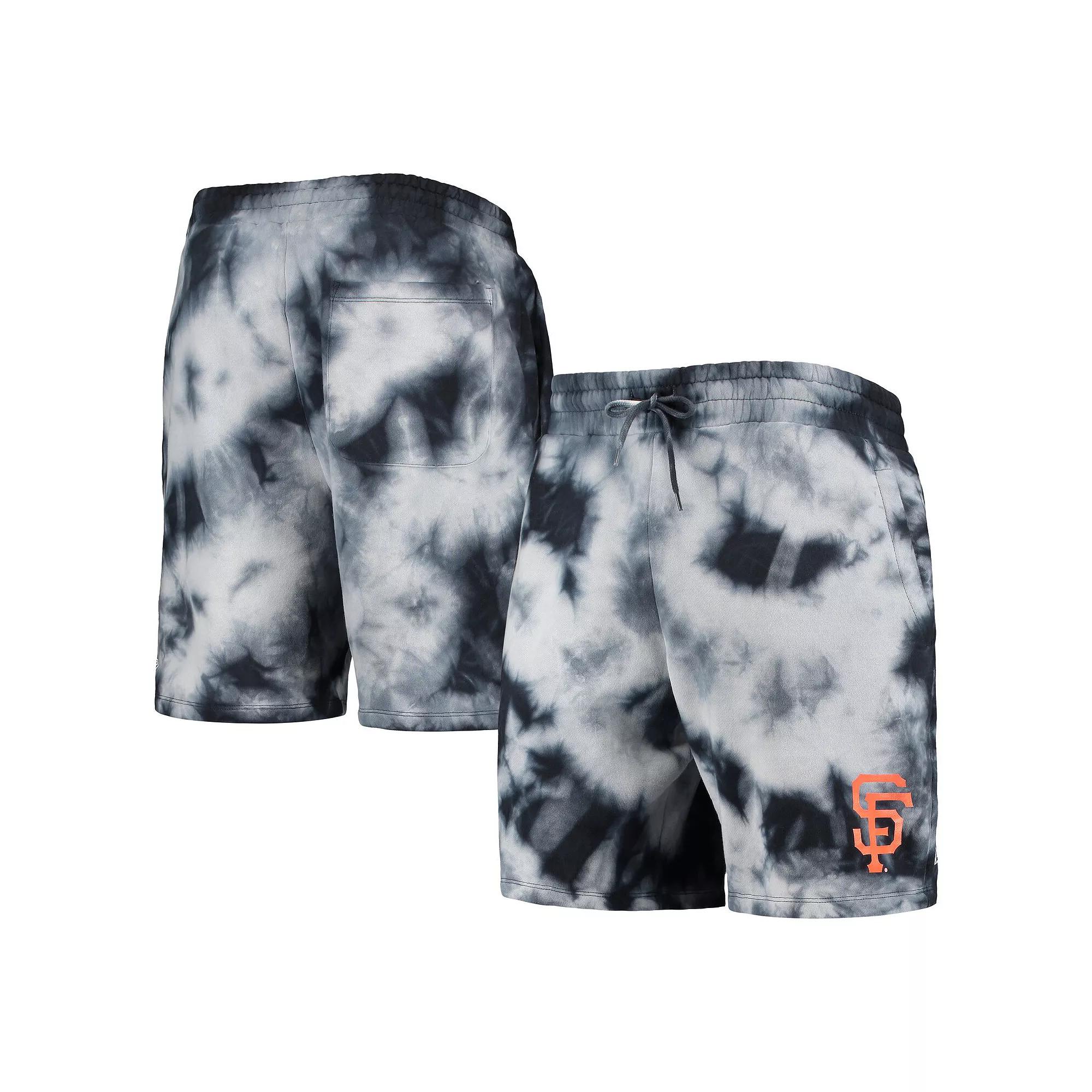 Men's New Era Black San Francisco Giants Team Dye Shorts, Size: Small Product Image