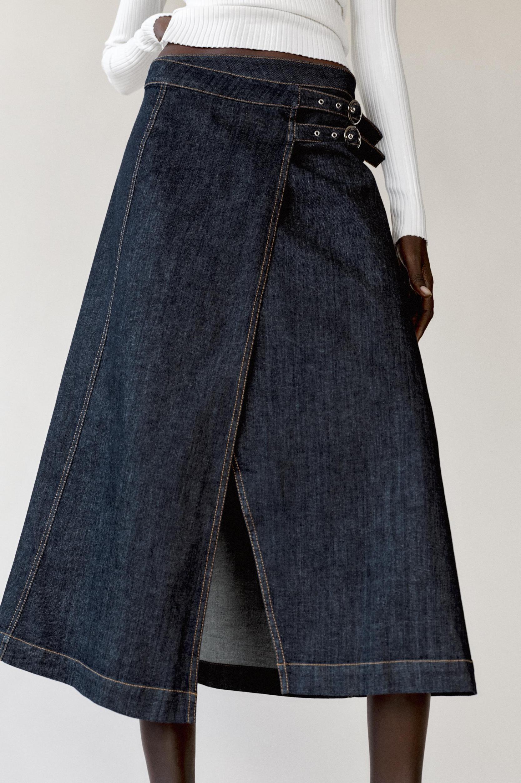 Z1975 CROSSOVER DENIM SKIRT Product Image