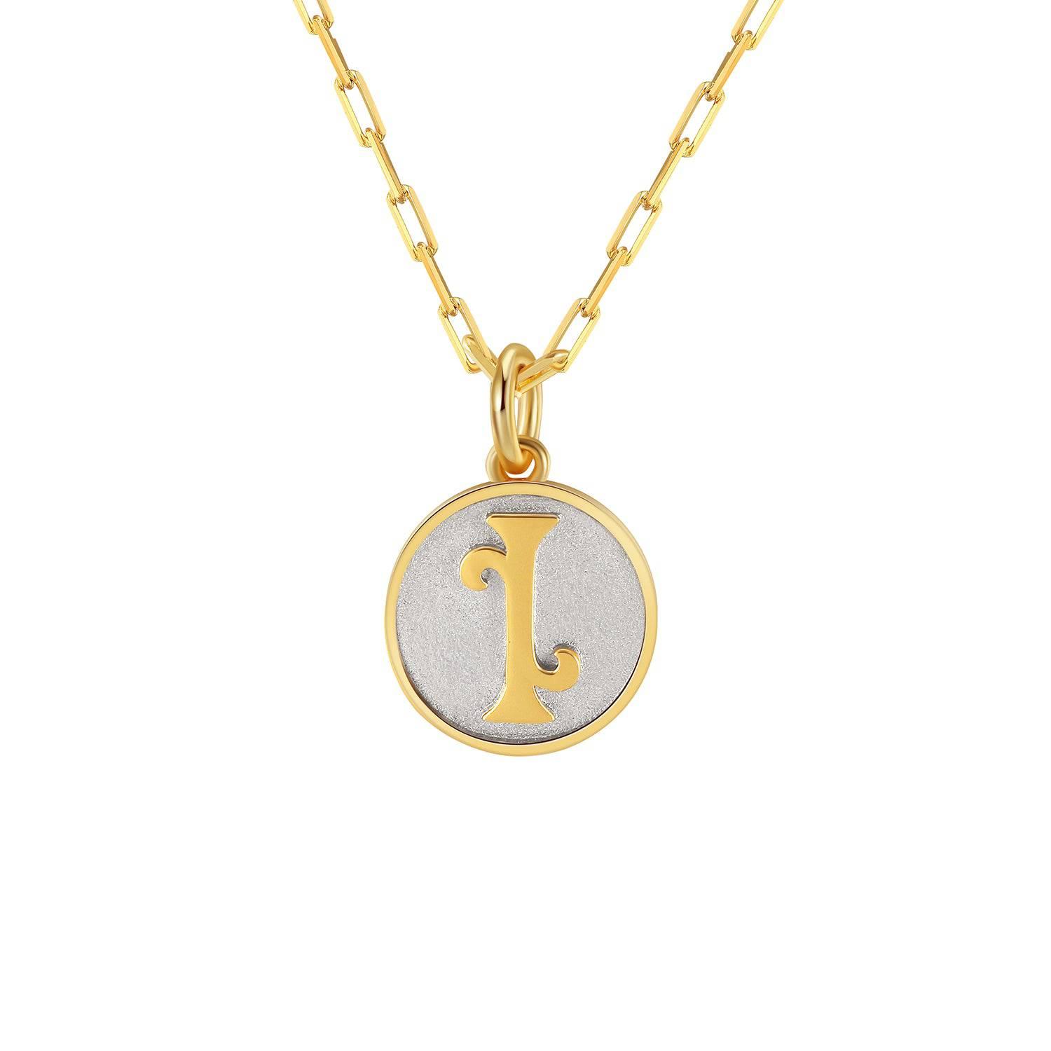 Saints Dainty Fancy Initial Pendant Necklace A-Z Product Image