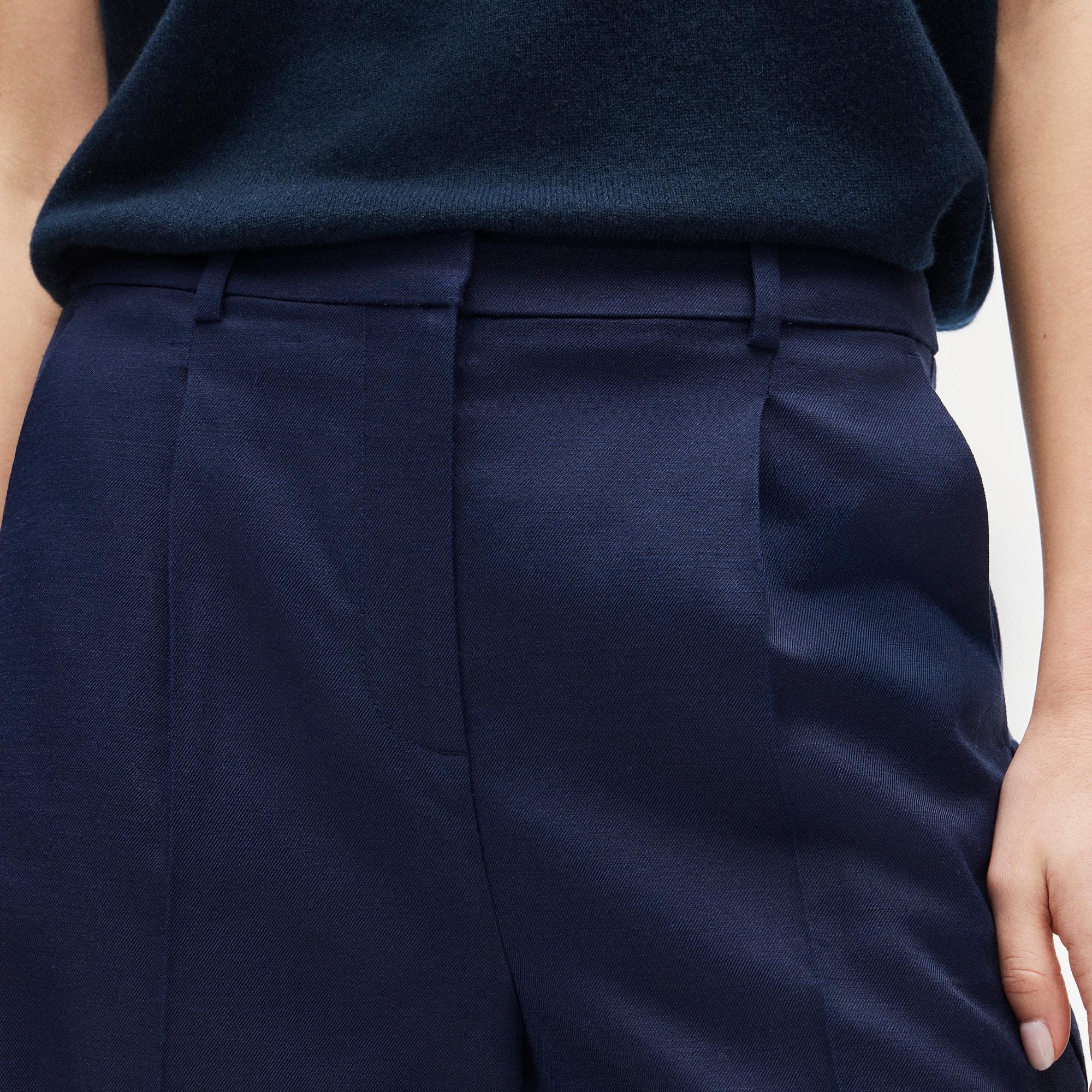Essential wide-leg pant in Gramercy linen blend Product Image