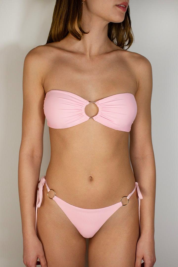 Bandeau bikini top with ring Product Image