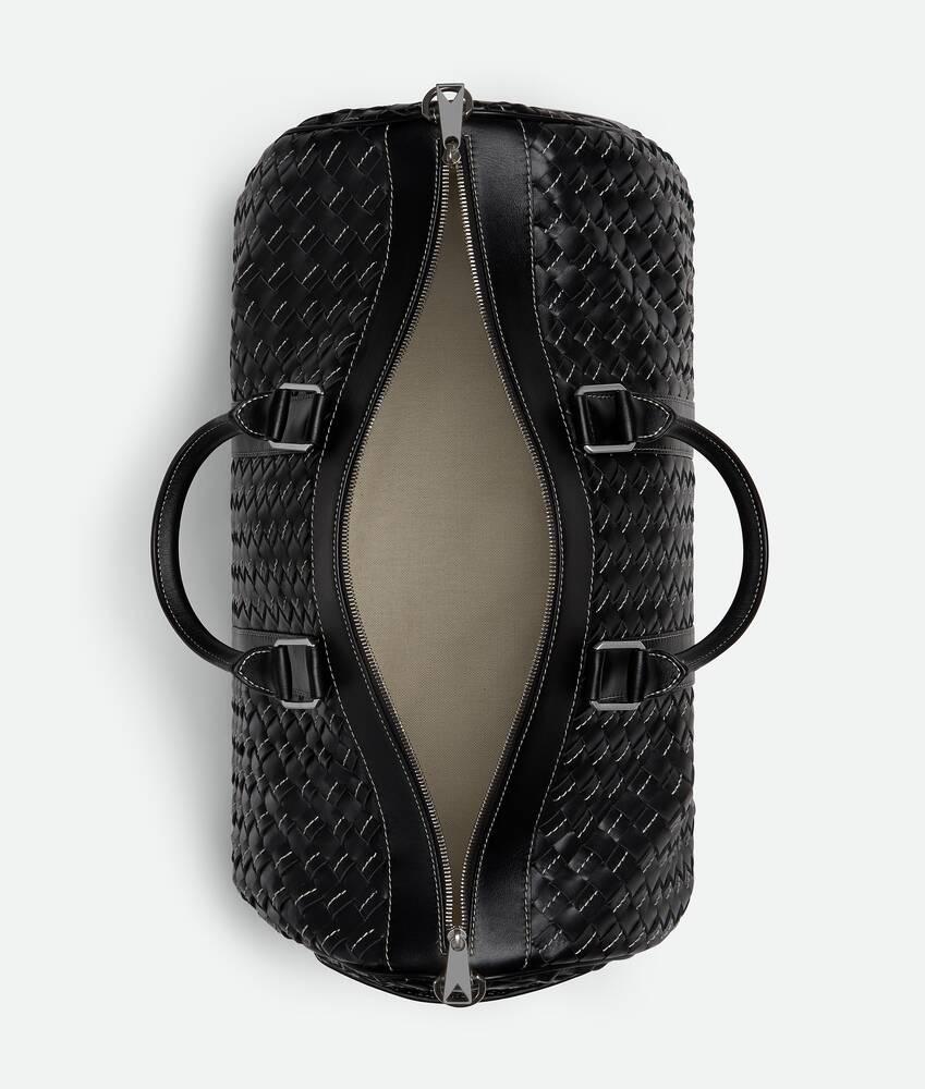 Men's Intrecciato Duffle in Black / Natural Product Image