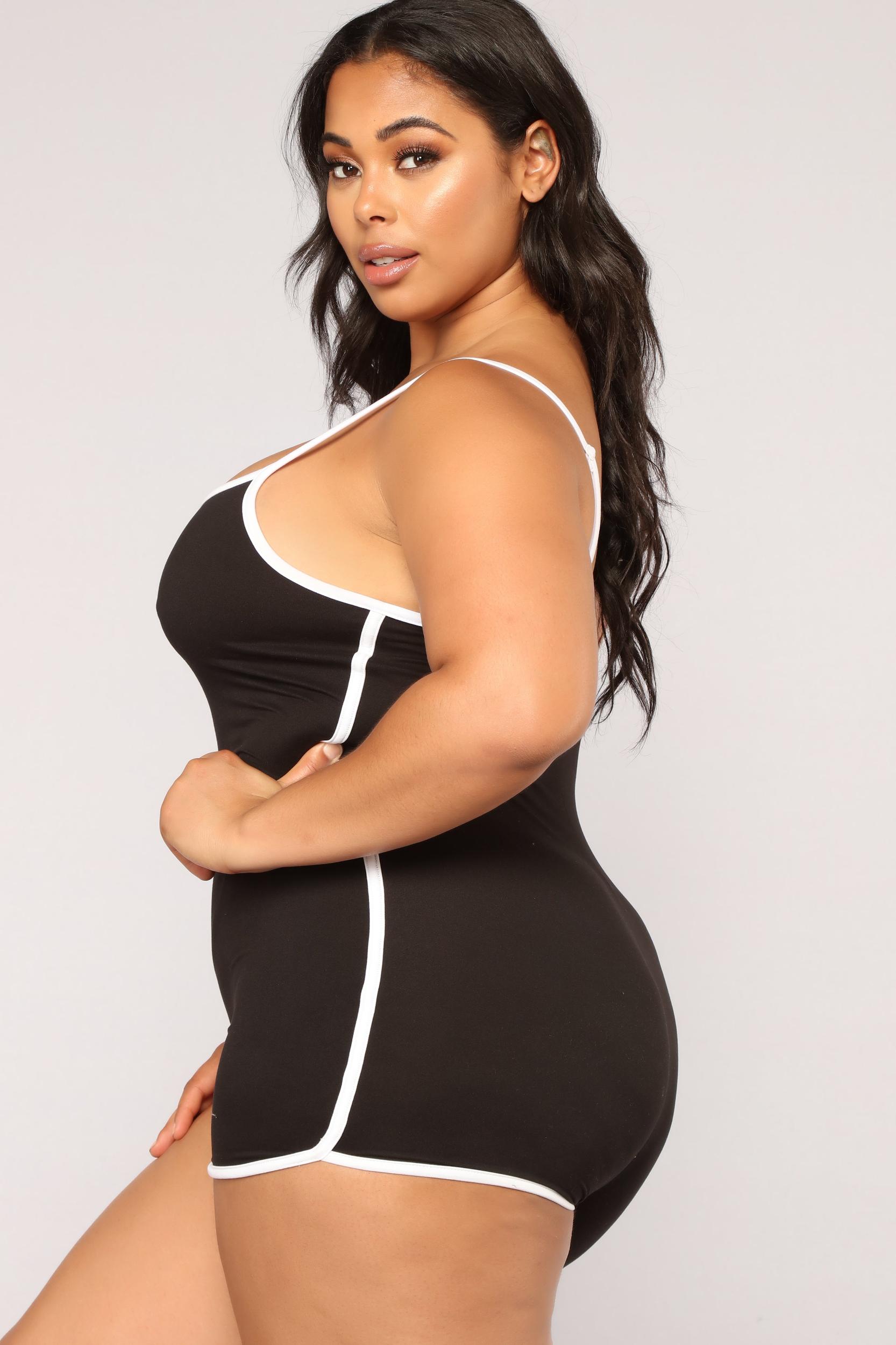 Go The Extra Mile Active Romper - Black Product Image