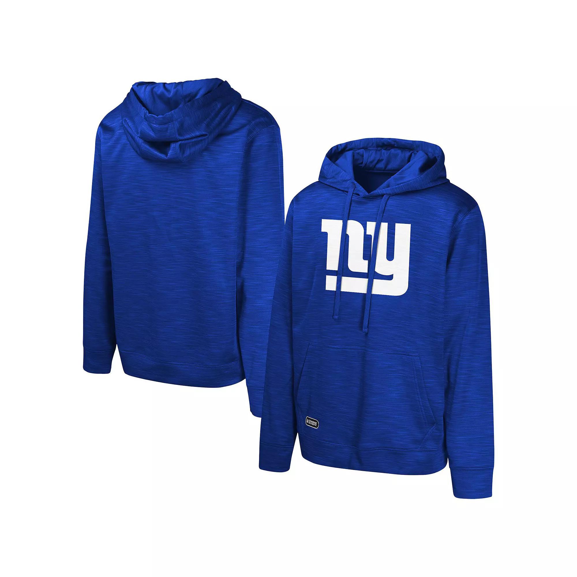 Men's Royal New York Giants Streak Fleece Pullover Hoodie, Size: XL, Blue Product Image