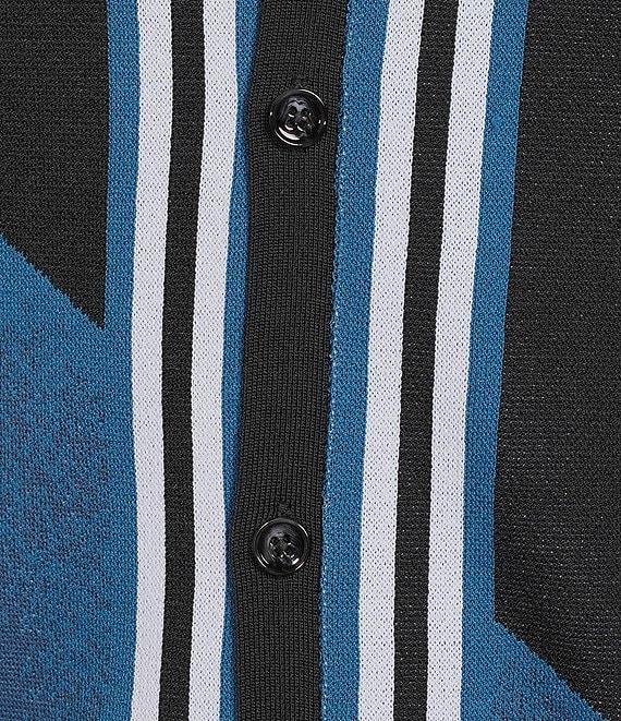 Murano Big & Tall Interdimensional Collection Jacquard Short Sleeve Camp Shirt Product Image