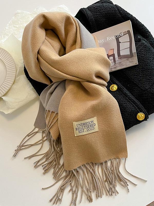 Keep Warm Tasseled Shawl&Scarf Product Image