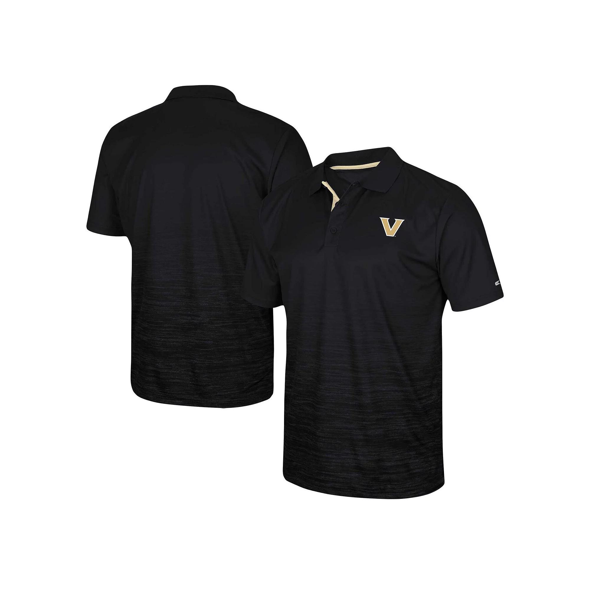 Men's Colosseum  Black Vanderbilt Commodores Marshall Polo, Size: 3XL Product Image