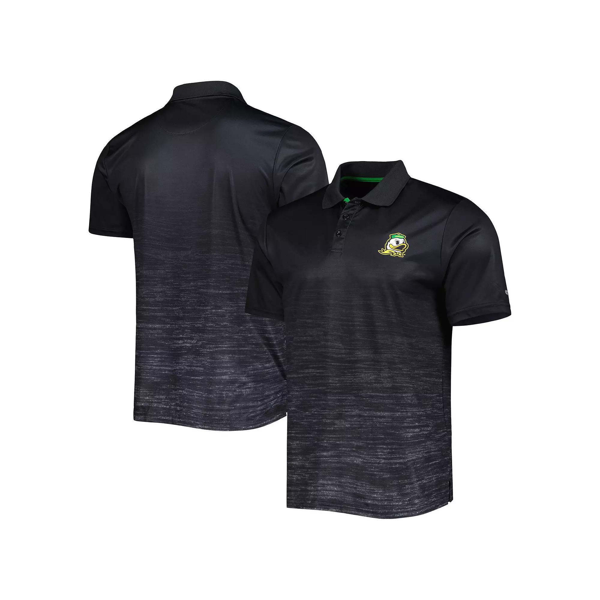 Men's Colosseum Black Oregon Ducks Marshall Polo, Size: Medium Product Image