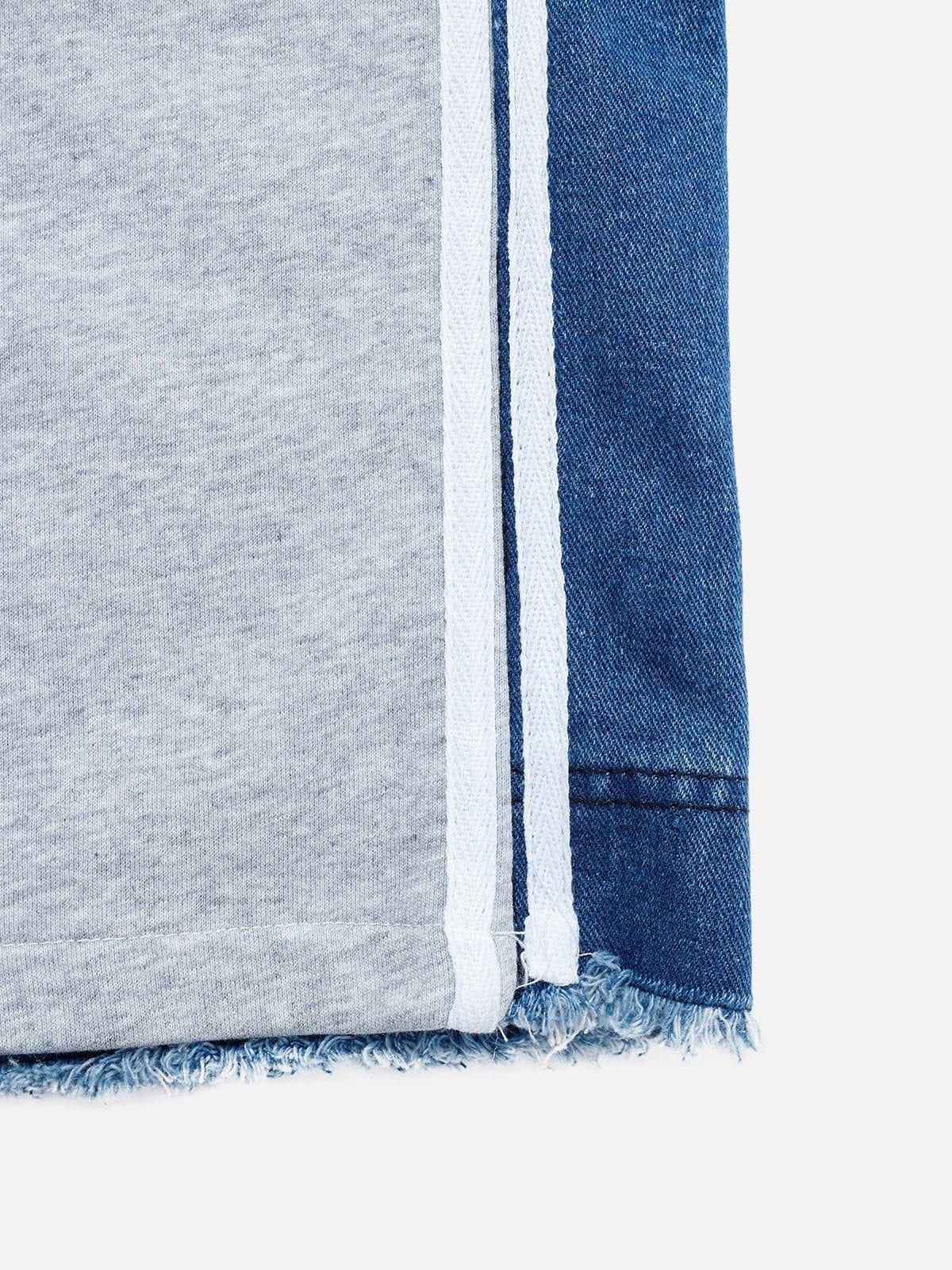 Aelfric Eden Denim Patchwork Sweatpants Product Image