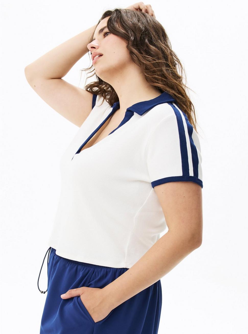 Heritage Rib Polo Active Tee Product Image