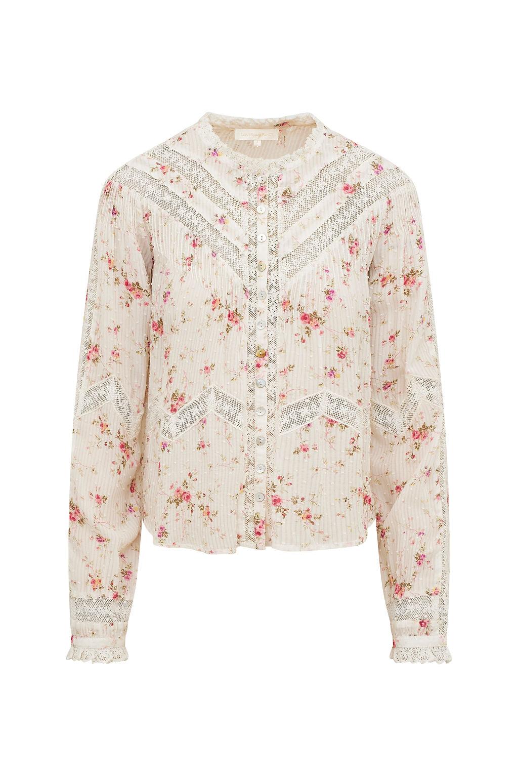 Ravelle Floral Button Down Top Product Image