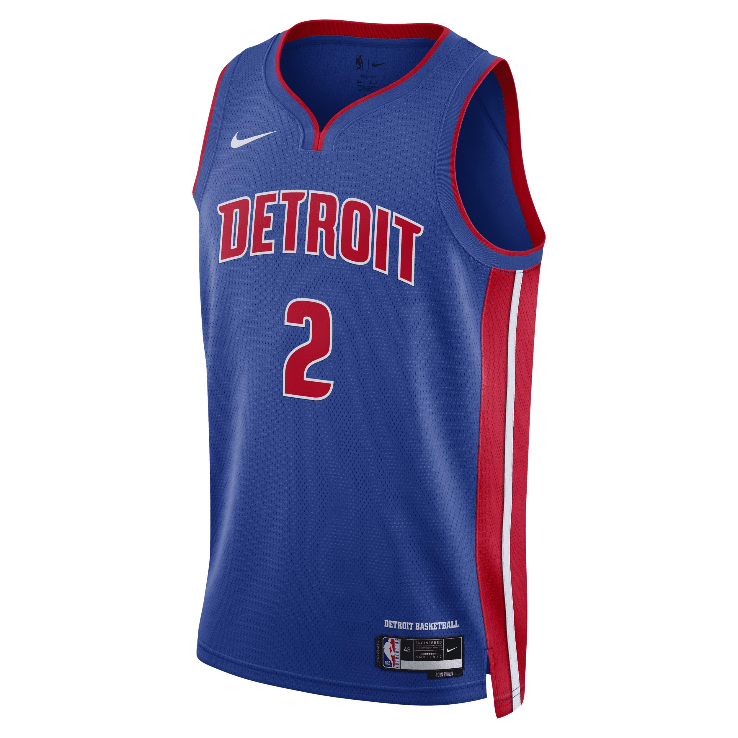 Detroit Pistons Icon Edition Nike Mens Dri-FIT NBA Swingman Jersey | DN2004-401 Product Image