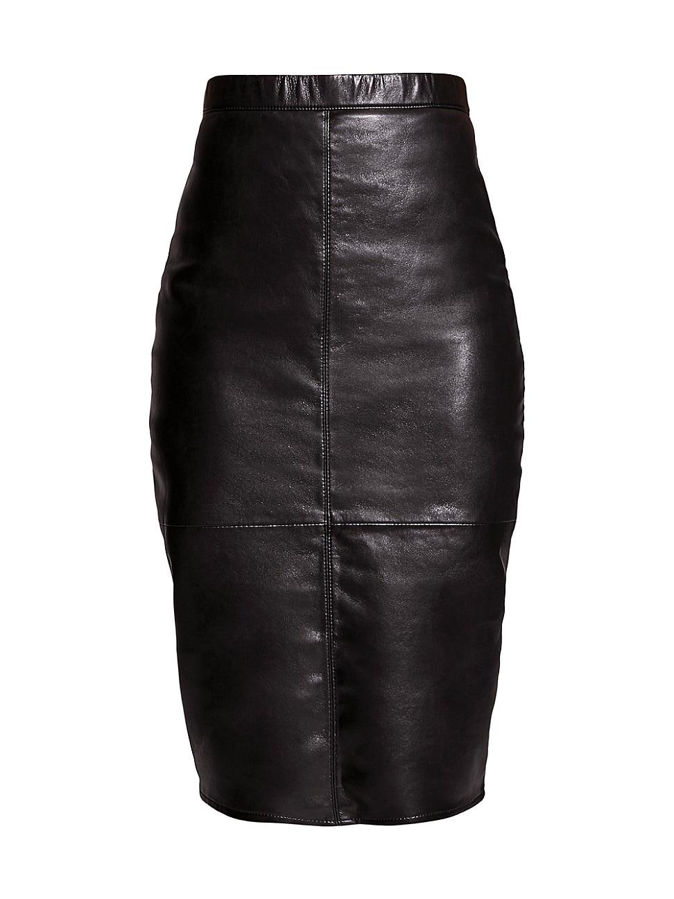 Port Elizabeth Recycled Leather Pencil Skirt Product Image