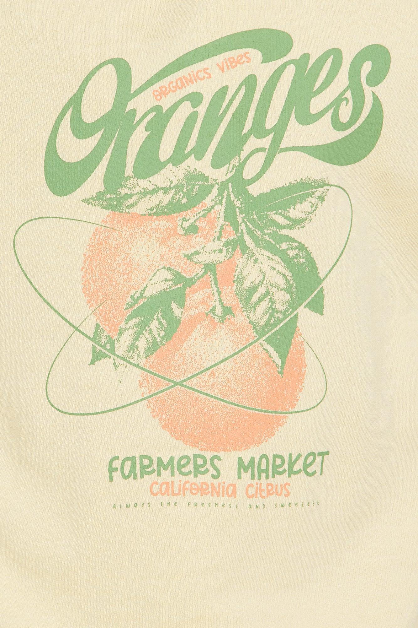 Sweet Like Oranges Short Set - Peach/combo Product Image