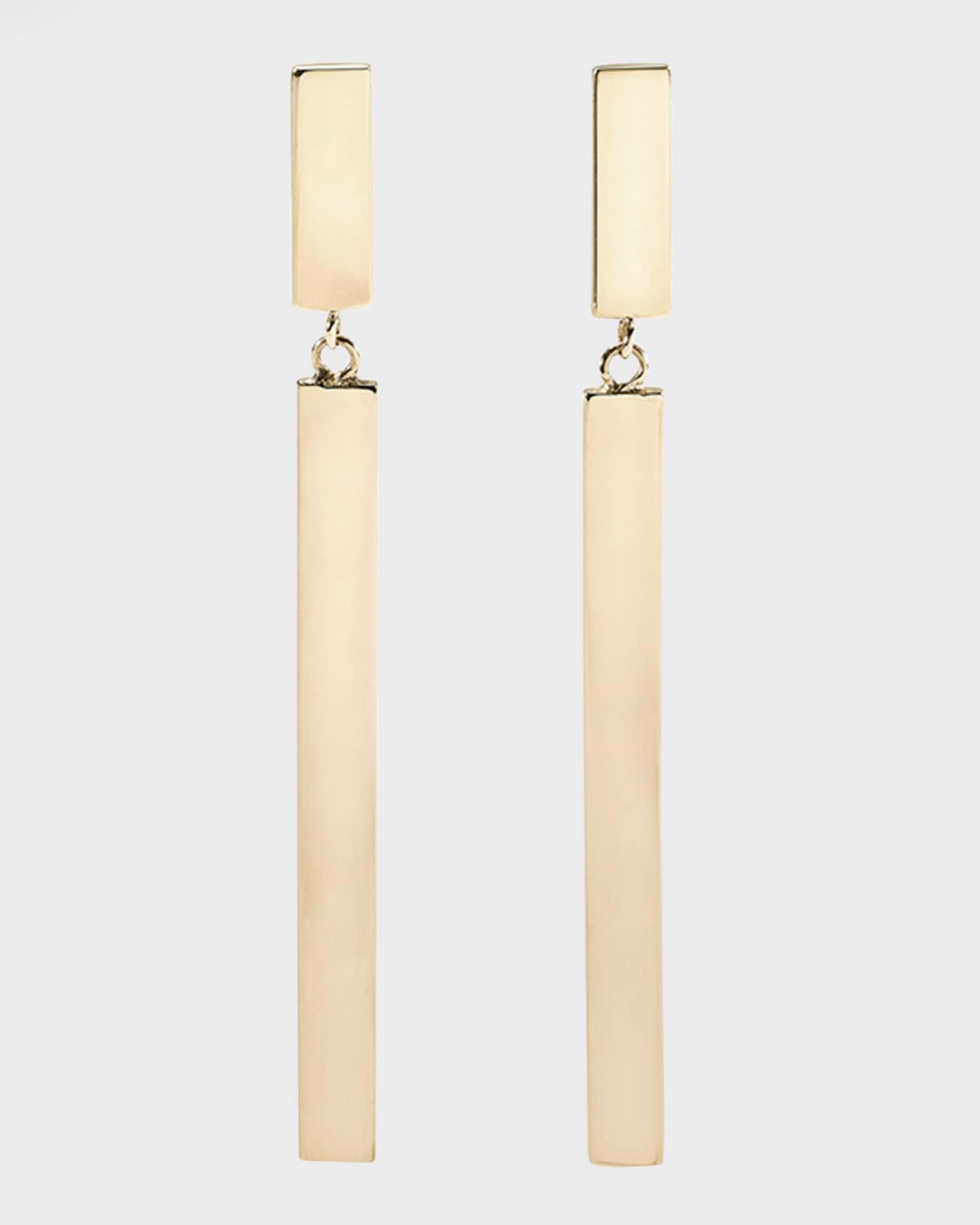 Dangle Linear Bar Earrings, 42mm Product Image