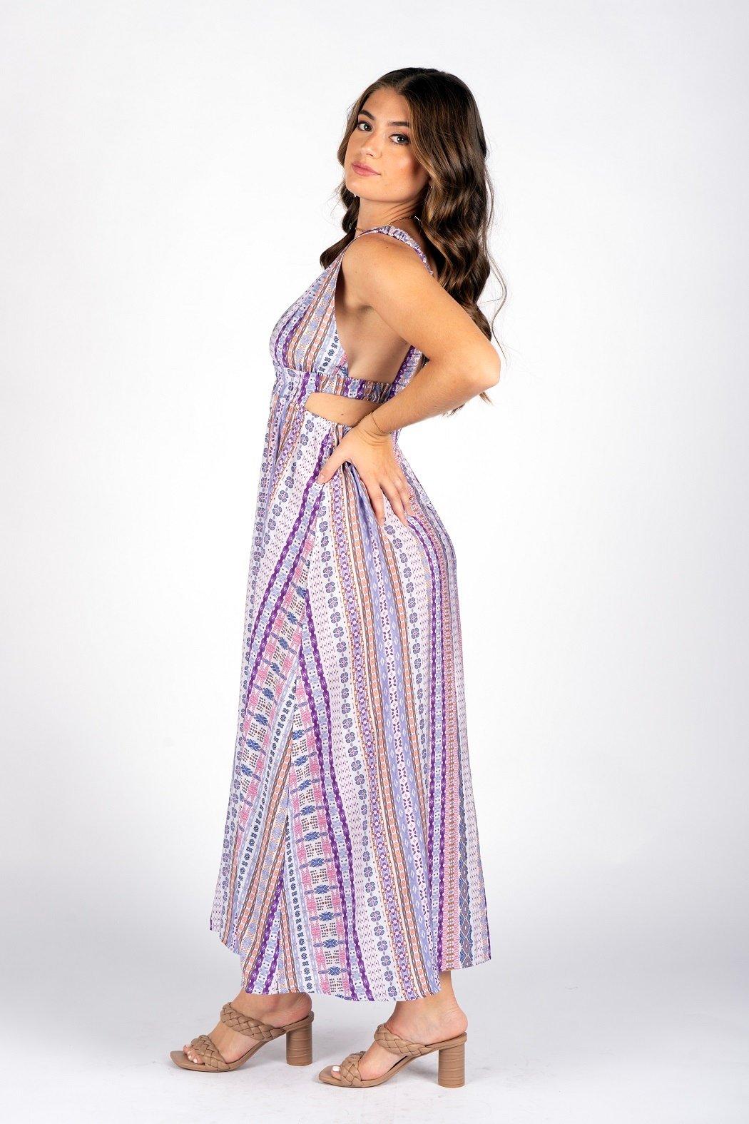 Ethnic Purple Beatrice Dress Product Image