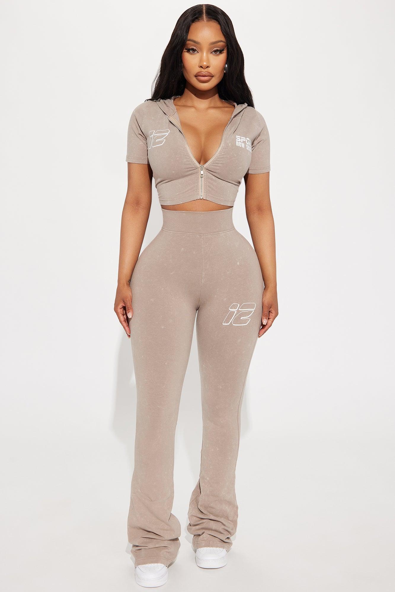 Stay Sporty Washed Hoodie - Taupe/combo Product Image