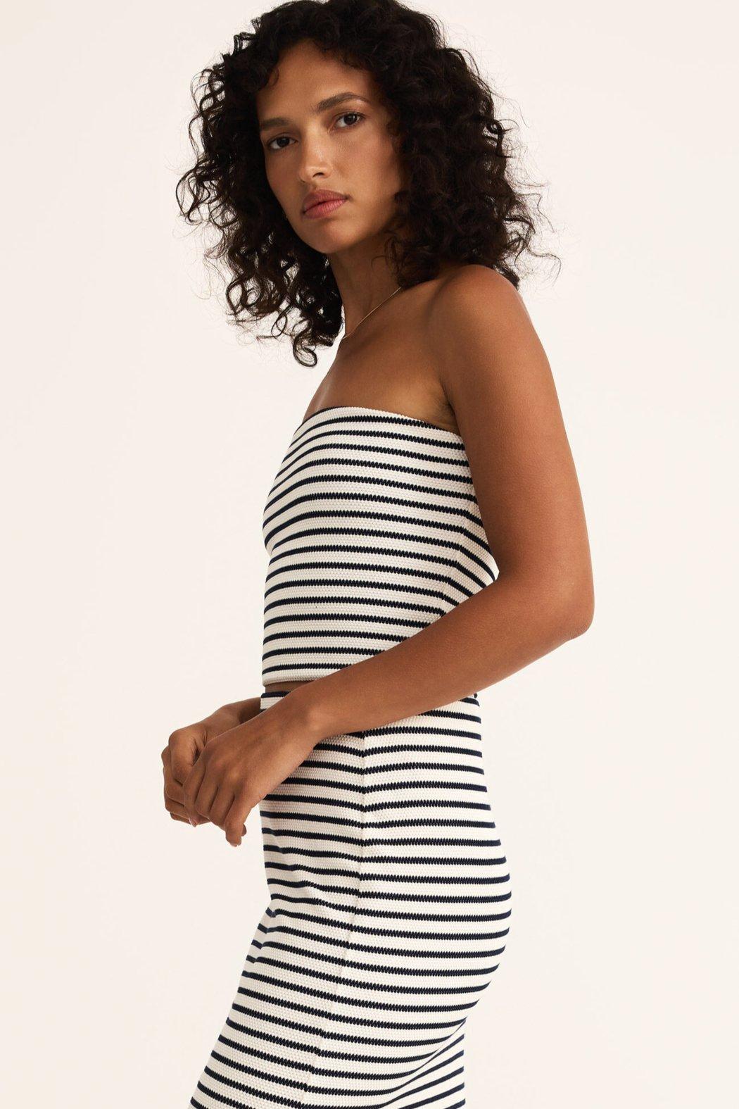 Caffari Stripe Tube Top Product Image