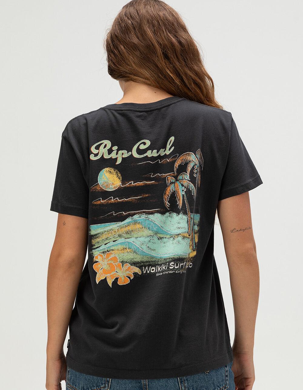 RIP CURL Waikiki Womens Tee - BLACK Product Image