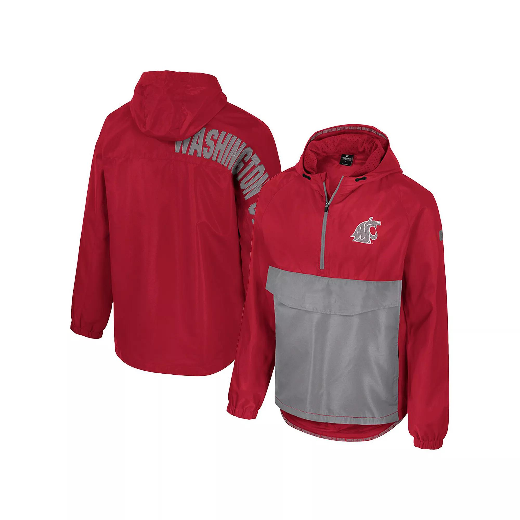 Men's Colosseum Navy Ole Miss Rebels Reloaded Anorak Half-Zip Jacket,  Product Image