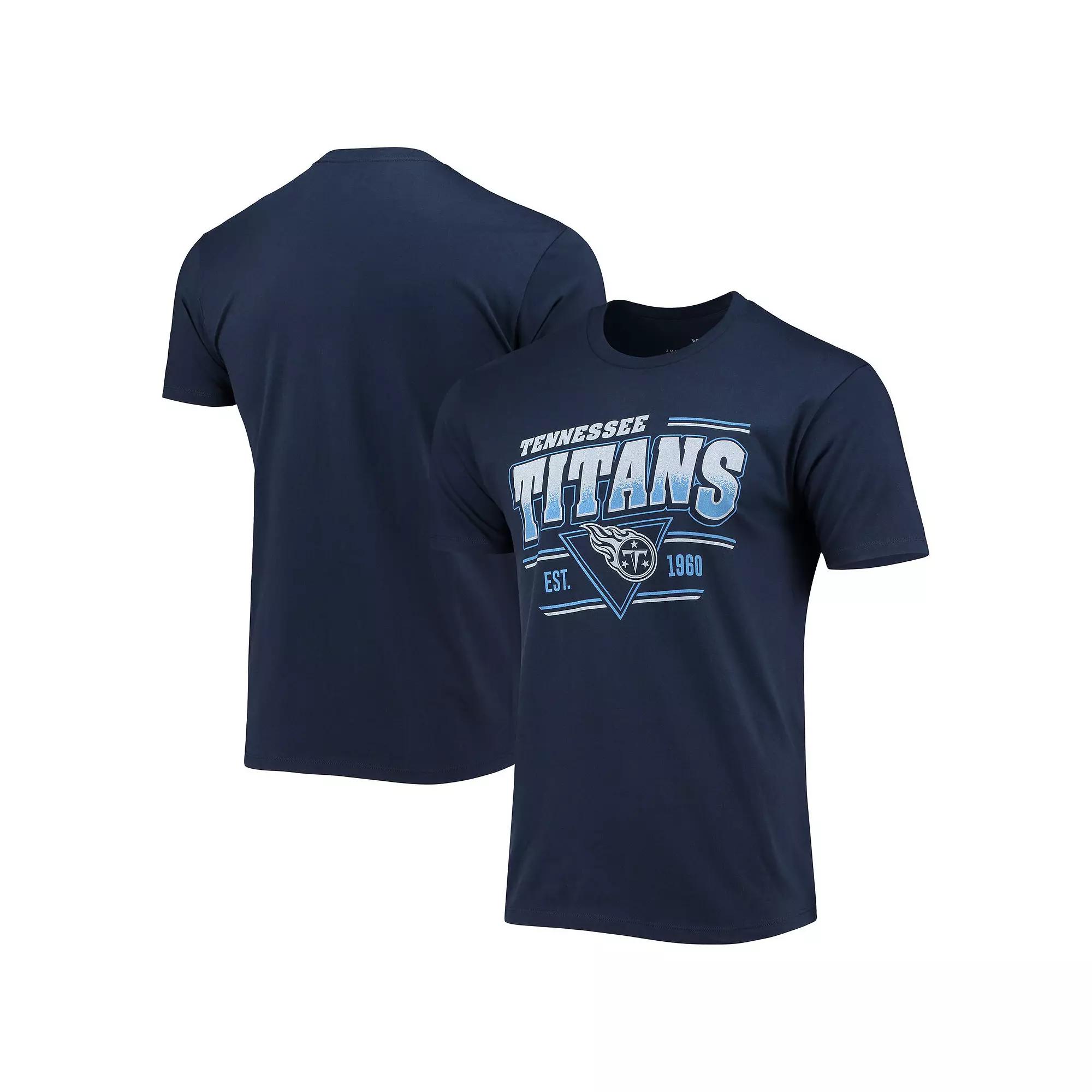 Men's Junk Food Navy Tennessee Titans Throwback T-Shirt,  Product Image