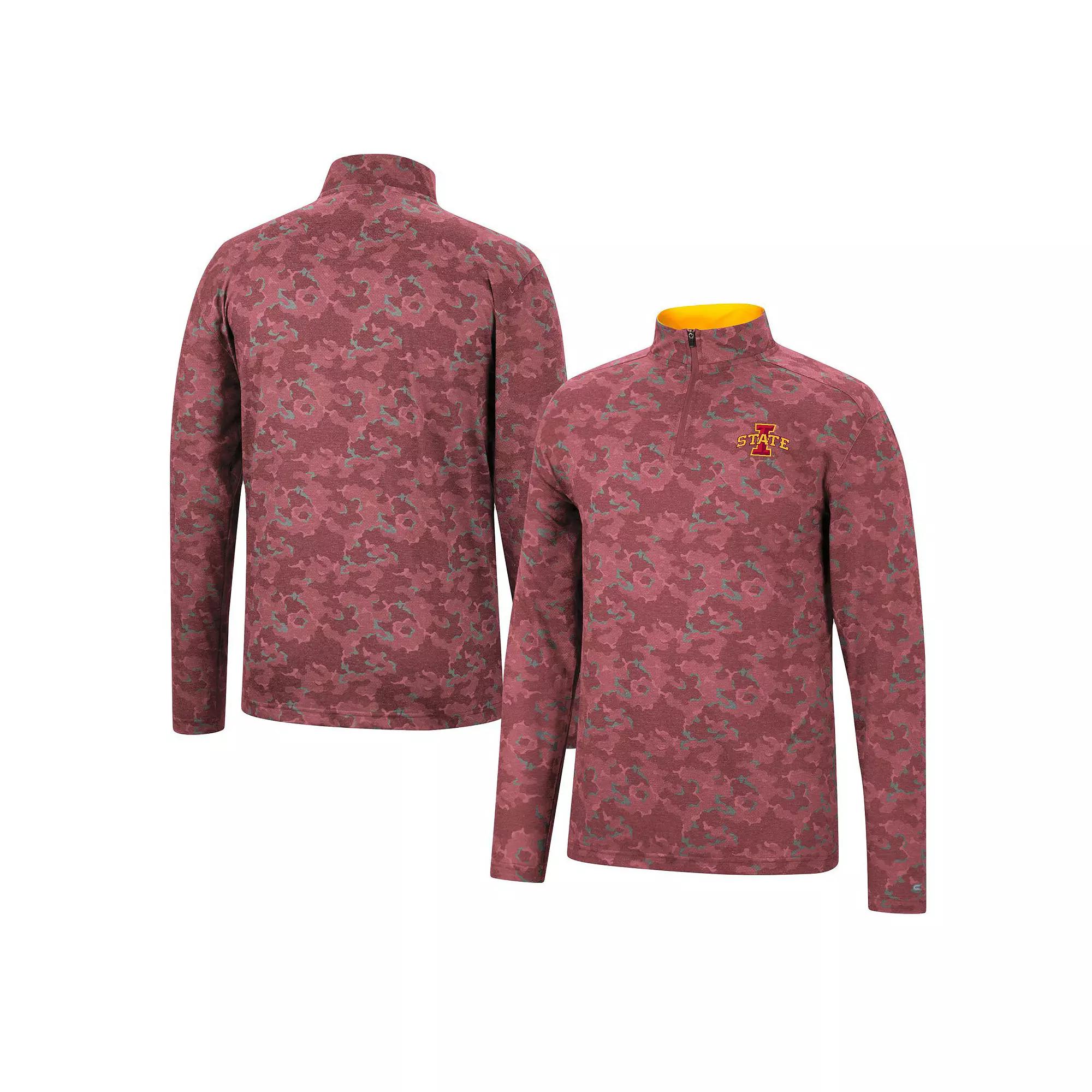 Men's Colosseum Crimson Washington State Cougars Tivo Quarter-Zip Jacket,  Product Image