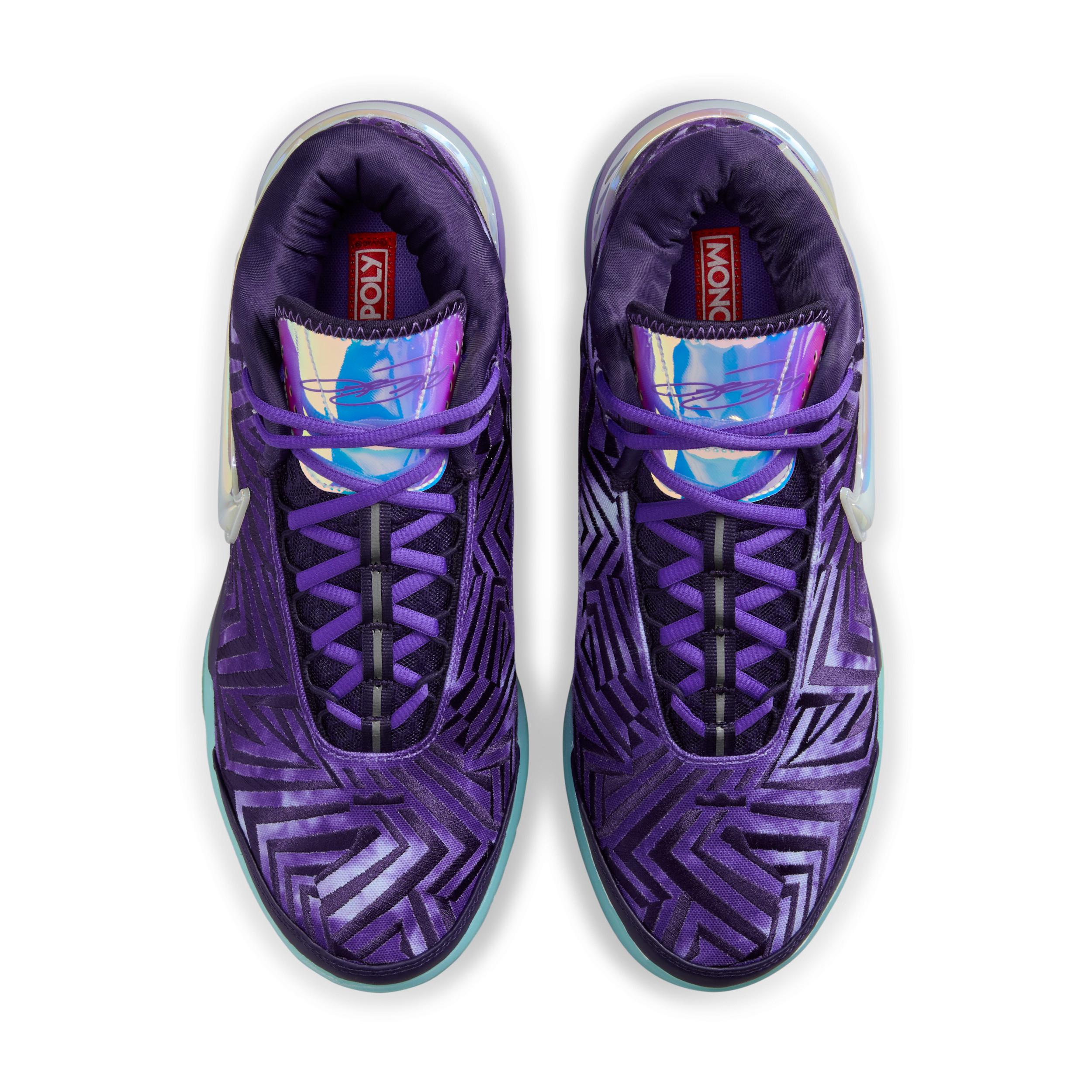 Nike Mens Lebron James Nike LBJ Nxxt Genisus - Mens Basketball Shoes Persian Violet/White/Imperial Purple Product Image
