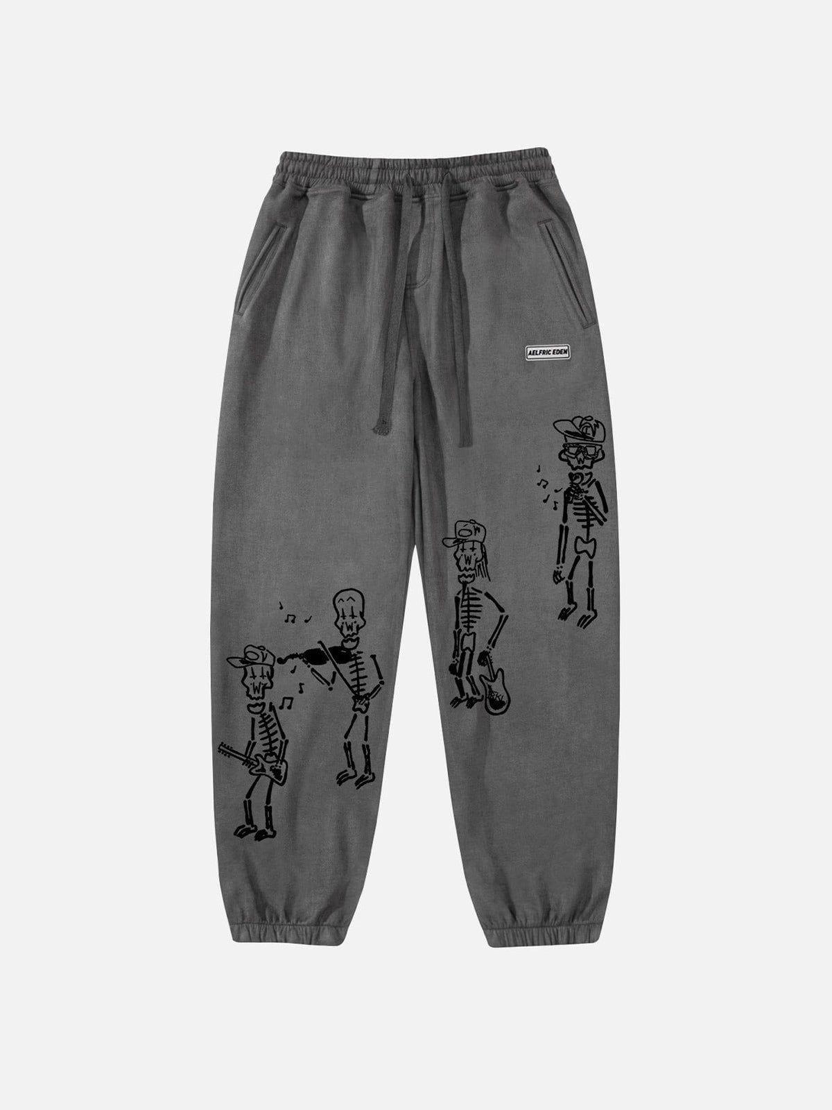Aelfric Eden Funny Little People Print Sweatpants Product Image