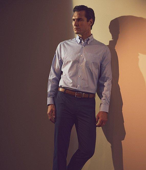 Hart Schaffner Marx State Street Essentials Striped Button-Down Collar Sportshirt Product Image