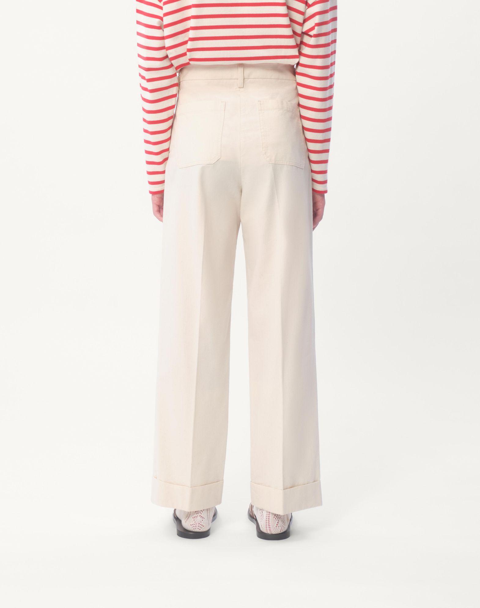 Cuffed Denim Pants Product Image