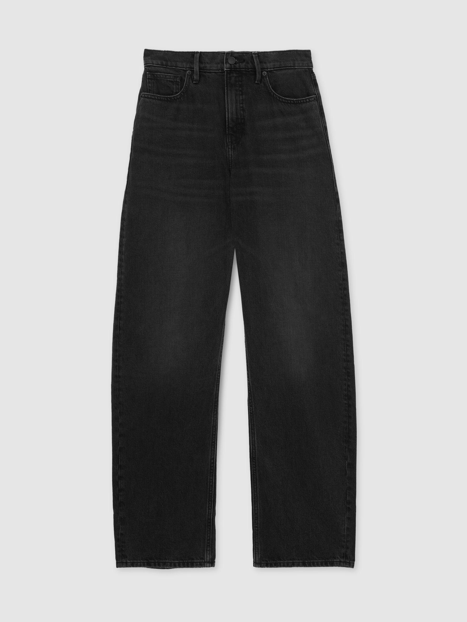 Good American Relaxed Barrel Jeans in Black Product Image