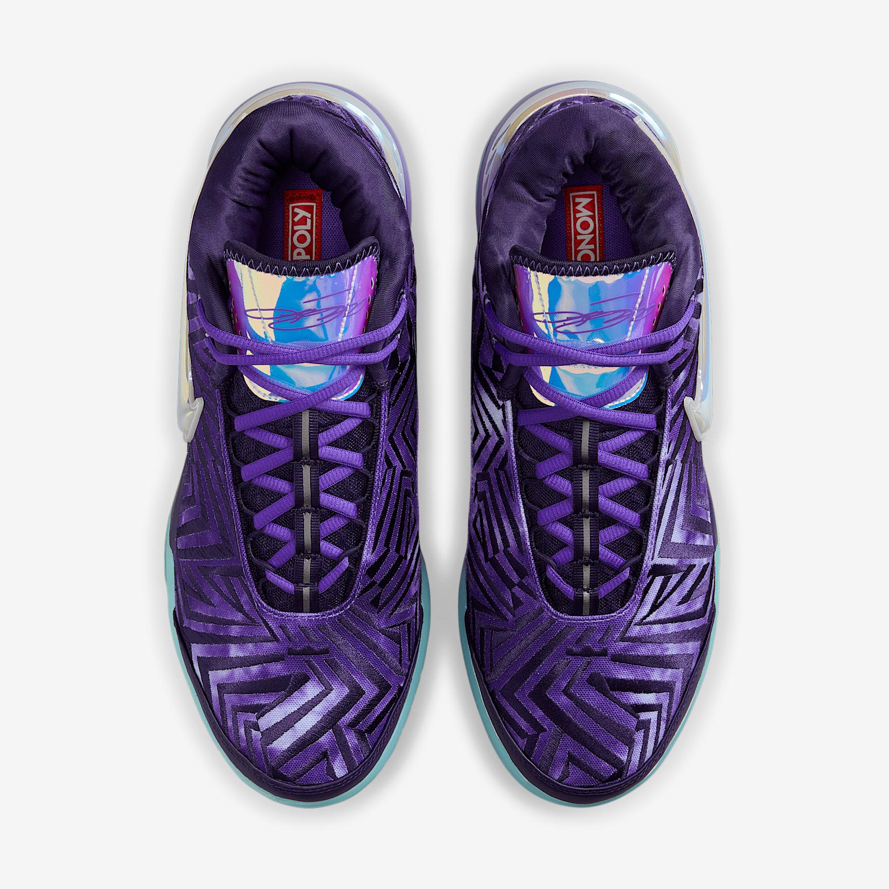 Nike Mens Lebron James Nike LBJ Nxxt Genisus - Mens Basketball Shoes Persian Violet/White/Imperial Purple Product Image