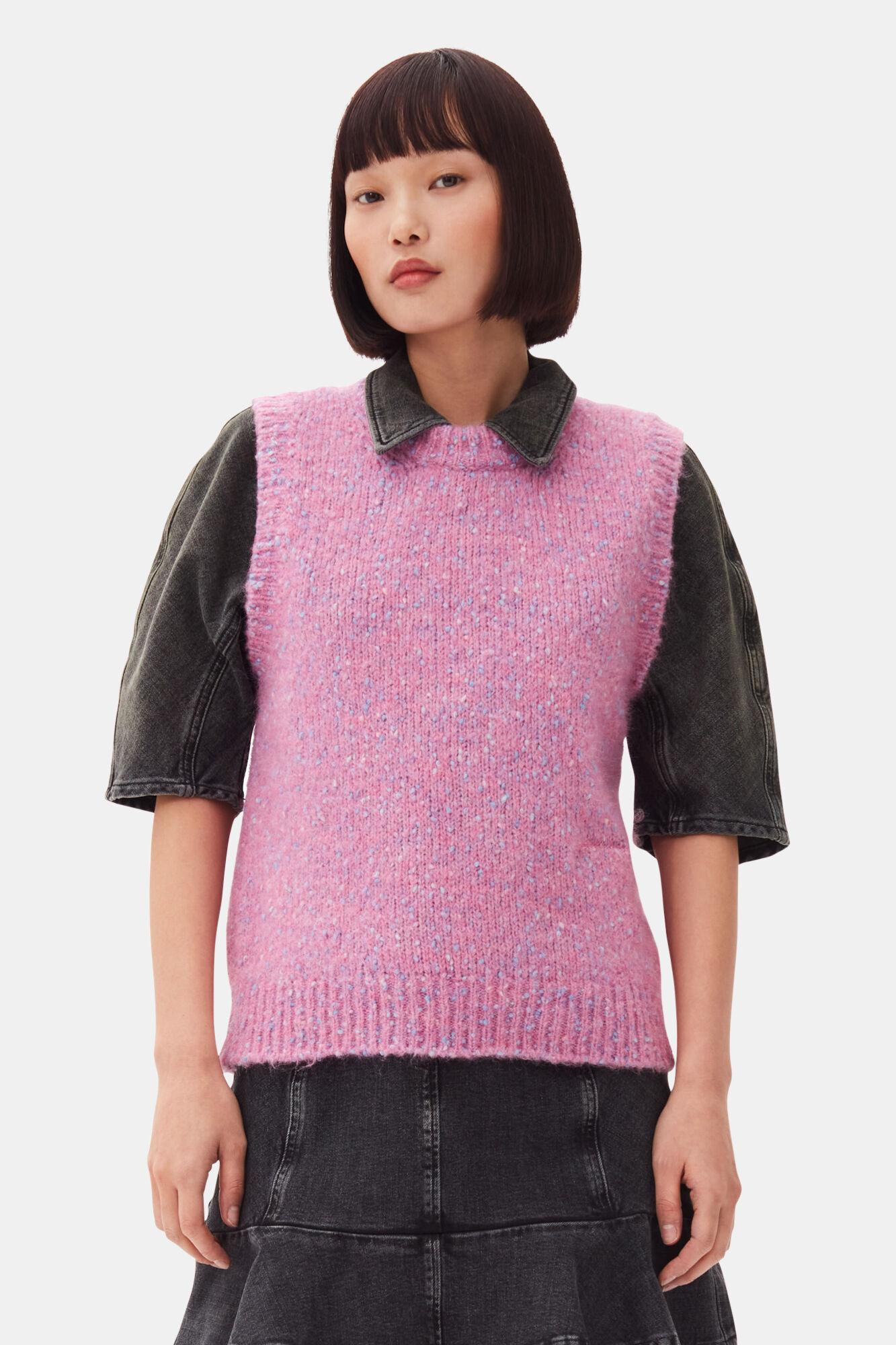 Pink Knit Vest Product Image