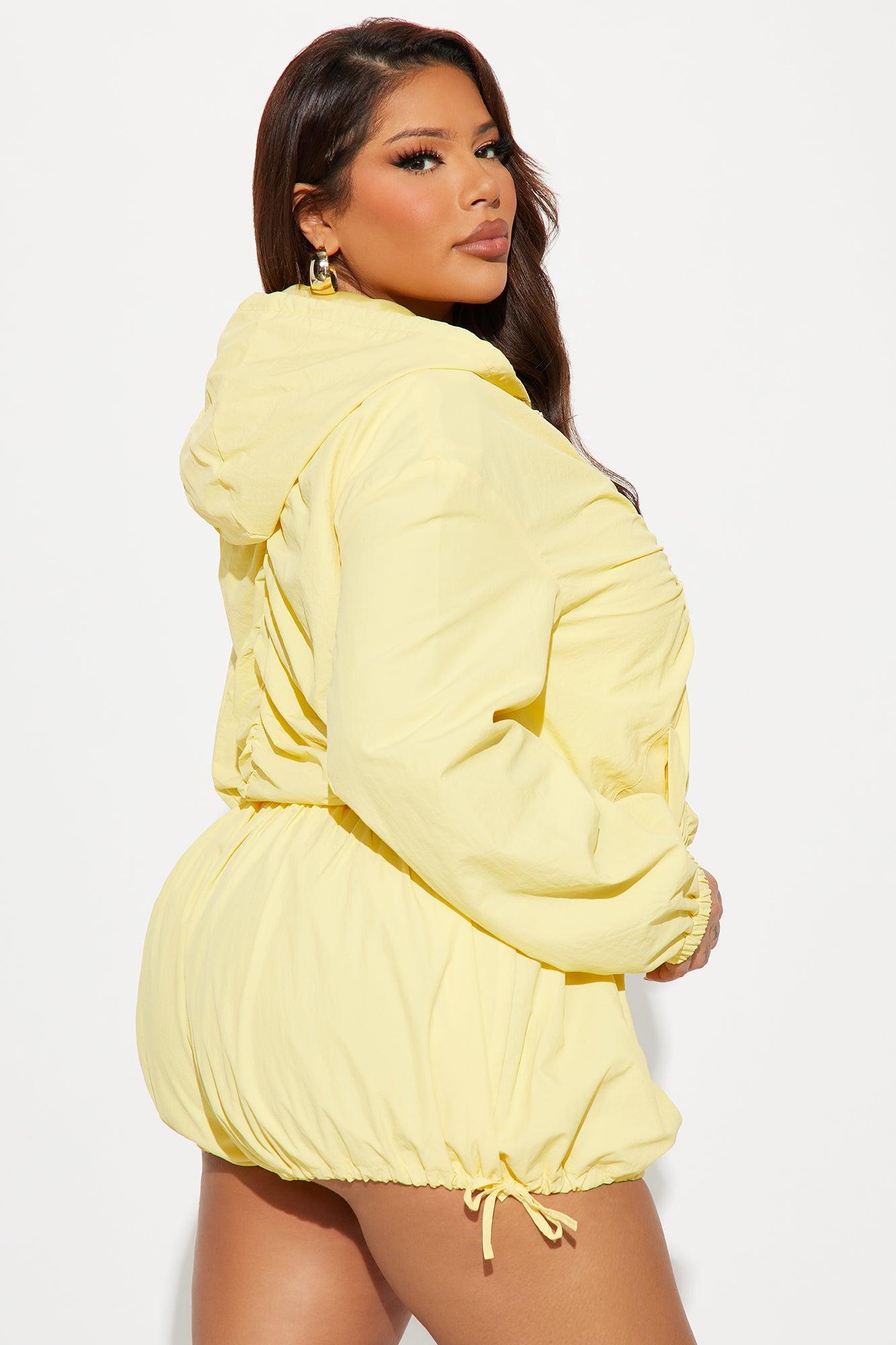 Sweet Like Honey Windbreaker Jacket - Yellow Product Image