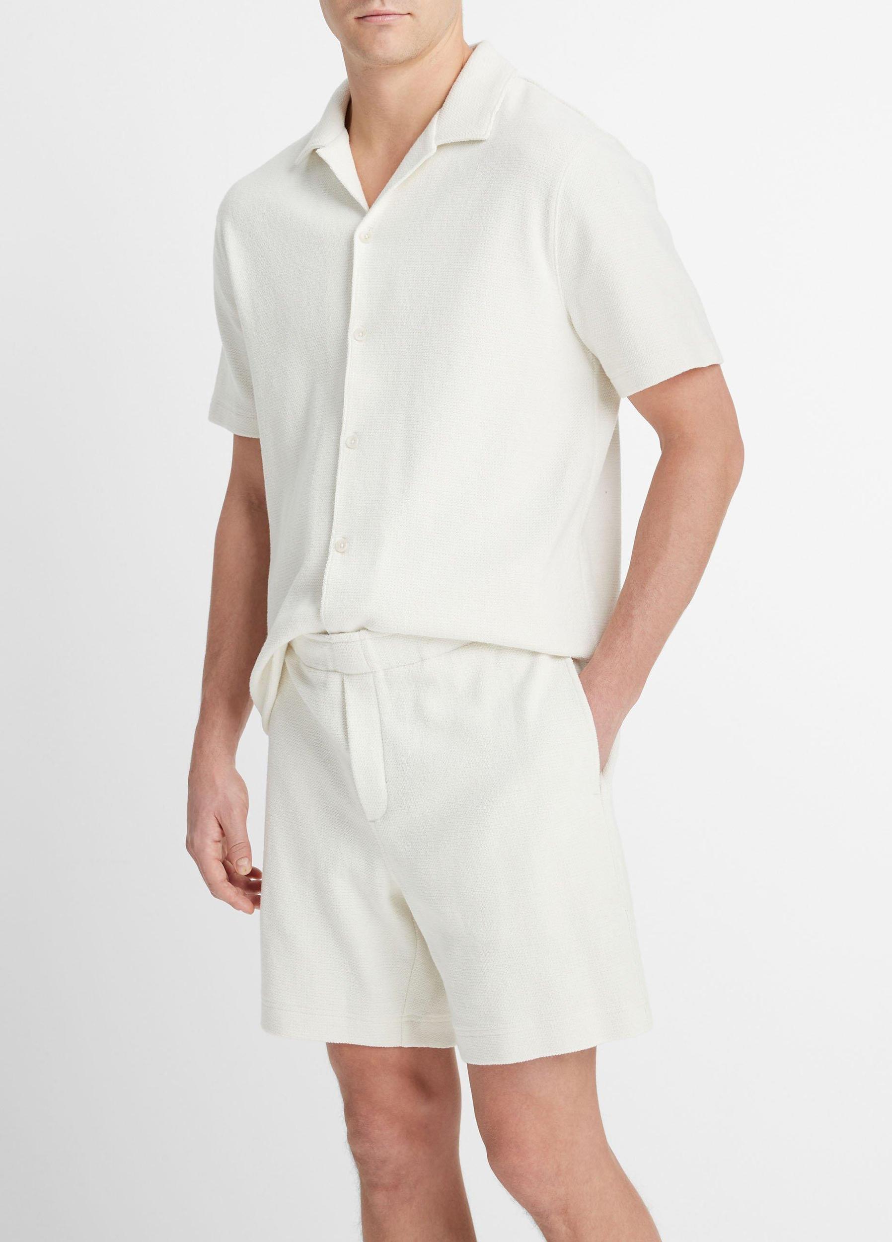 Mens Cotton Boucl Pull-On Short Vince Product Image