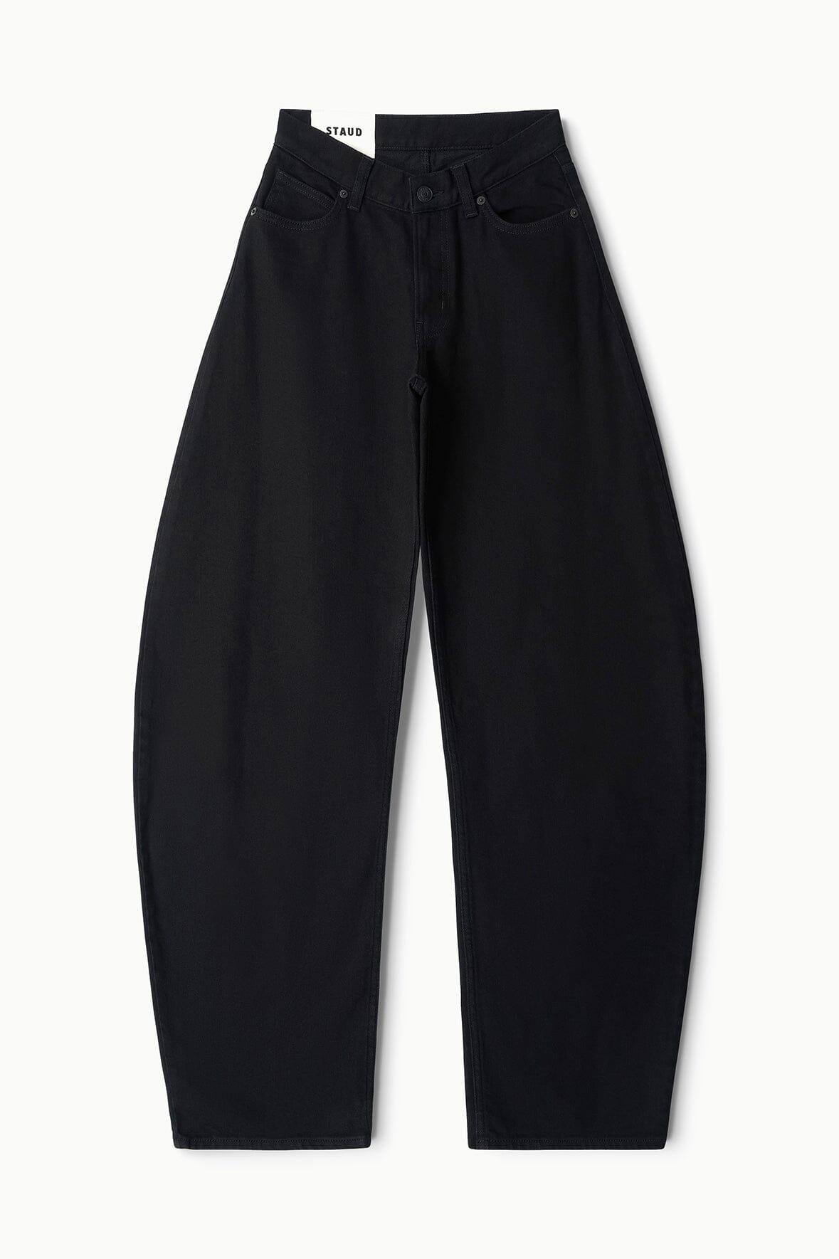 JACKSON STUDDED BARREL JEAN | BLACK Product Image