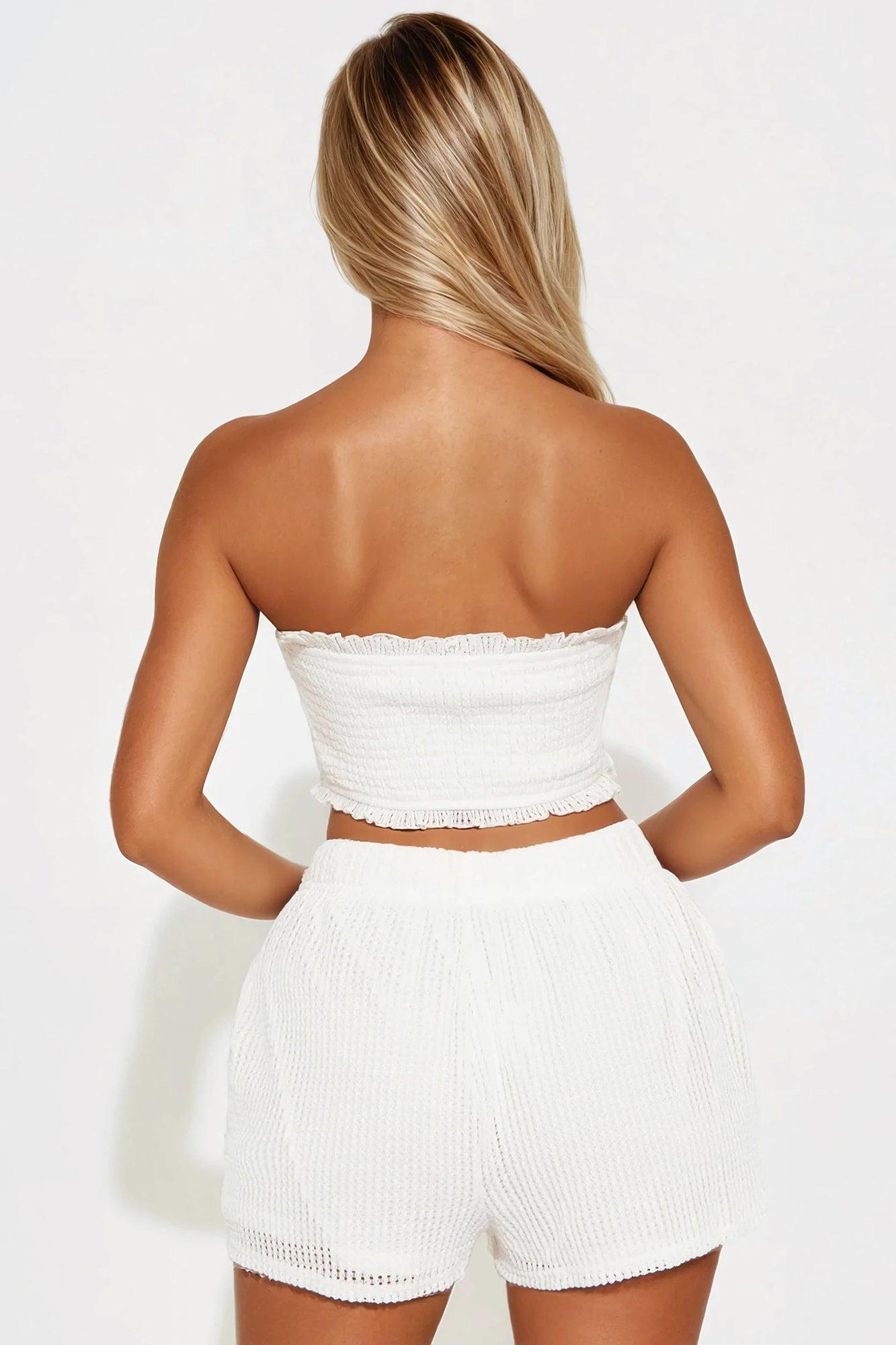 Chelsea Crochet Short Set - White Product Image