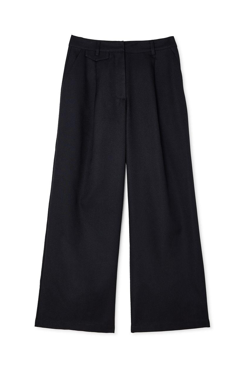 Tailored Mid Waist Suit Pants Product Image