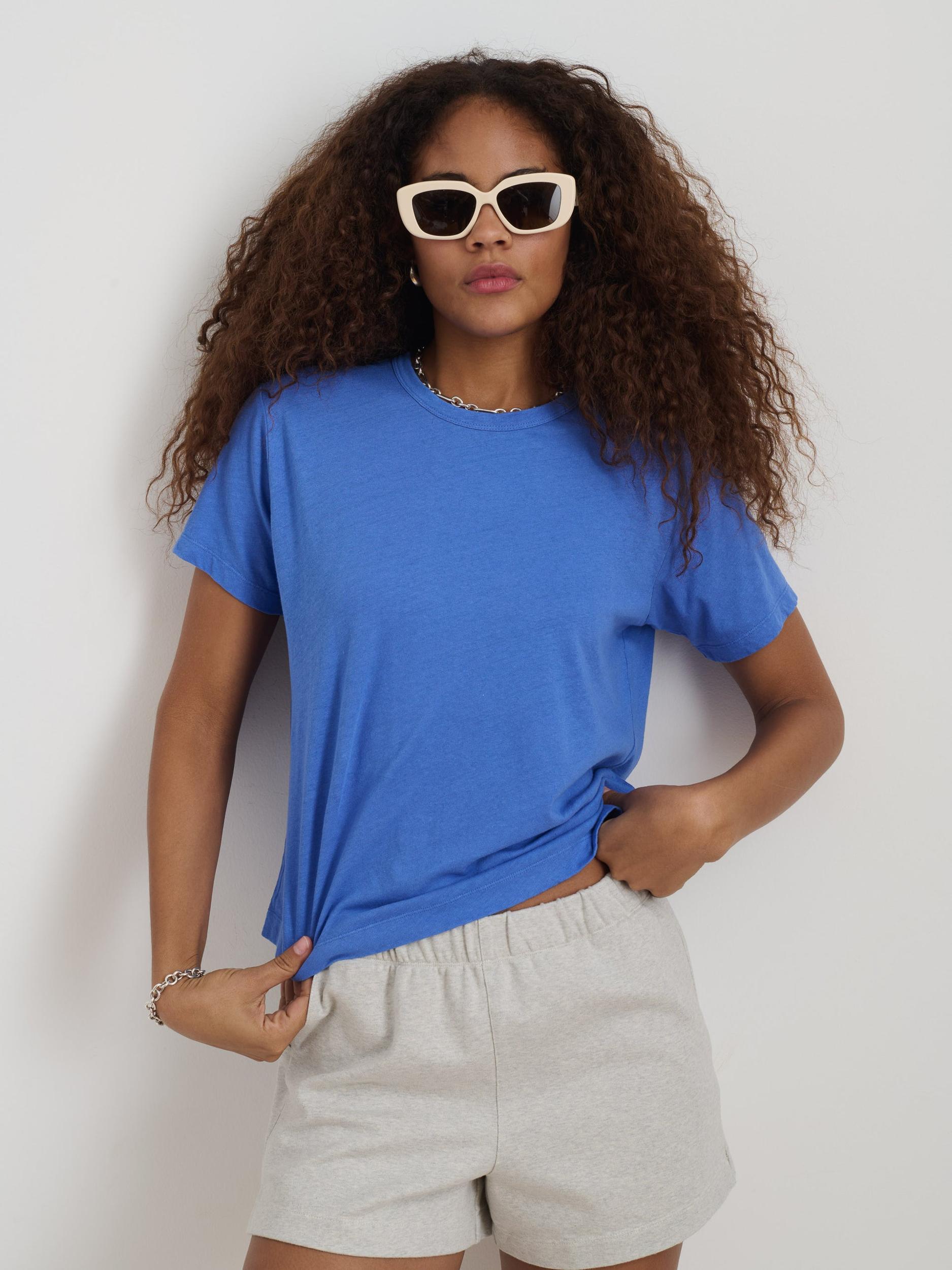 Garcon Tee In Linen Cotton Product Image