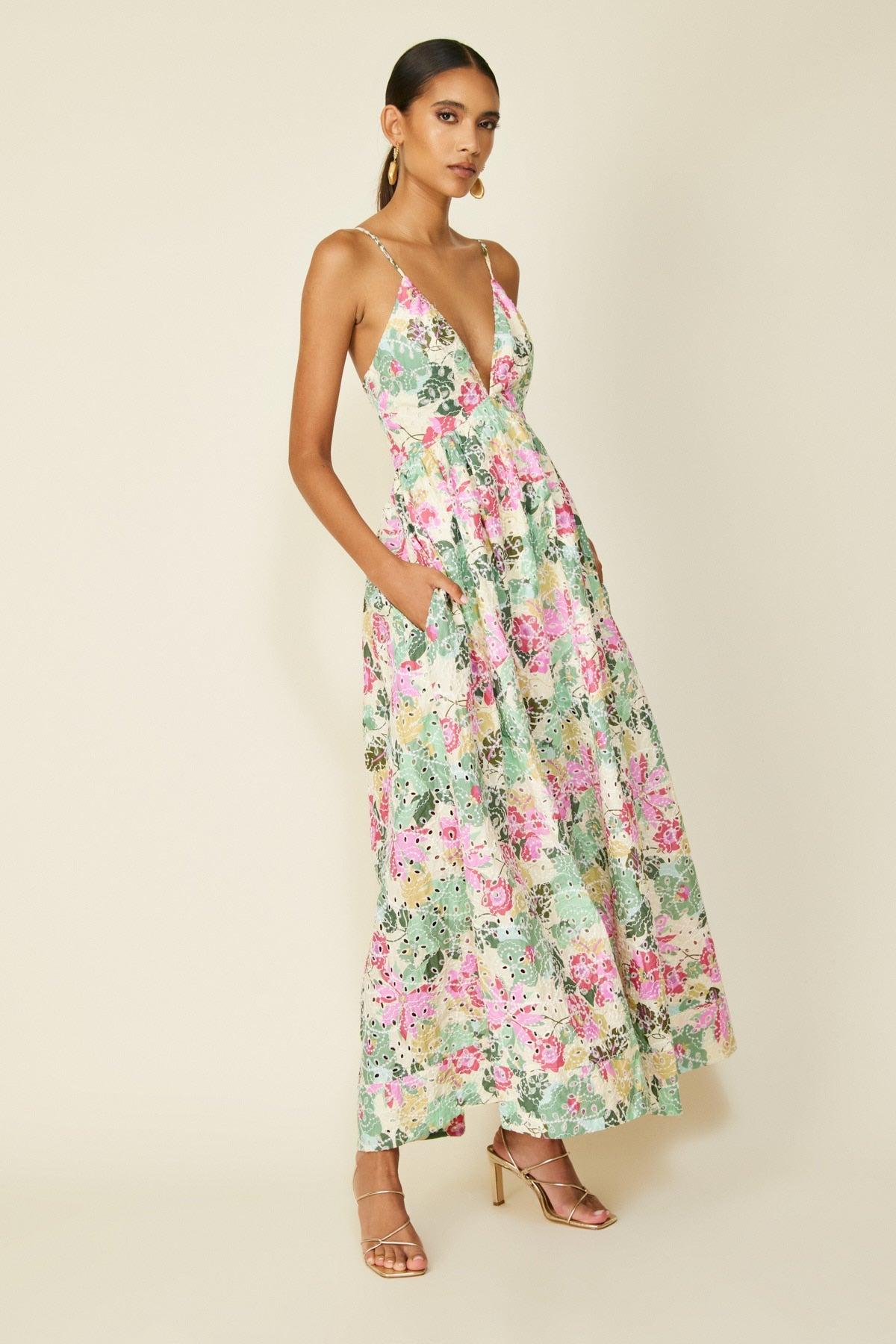 FINAL SALE Line & Dot | Playa Maxi Dress Product Image