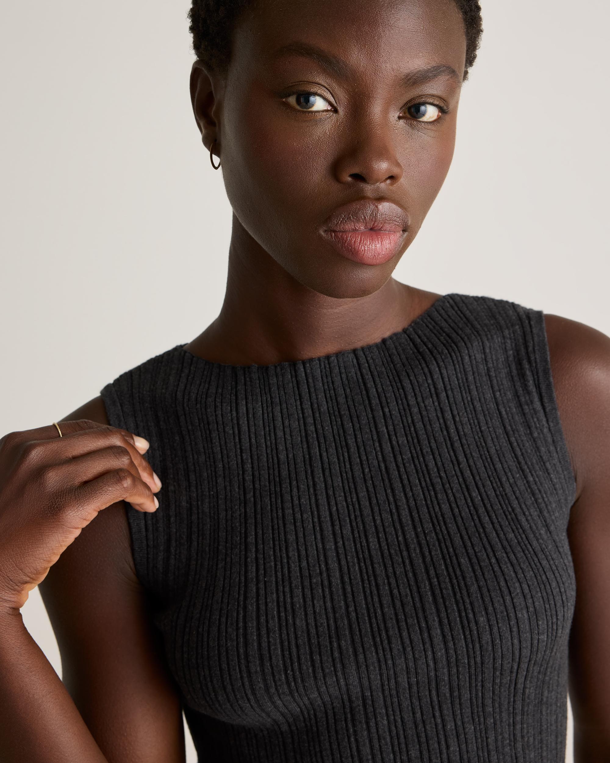 Quince | Women's Cotton Cashmere Ribbed Tank Top Product Image