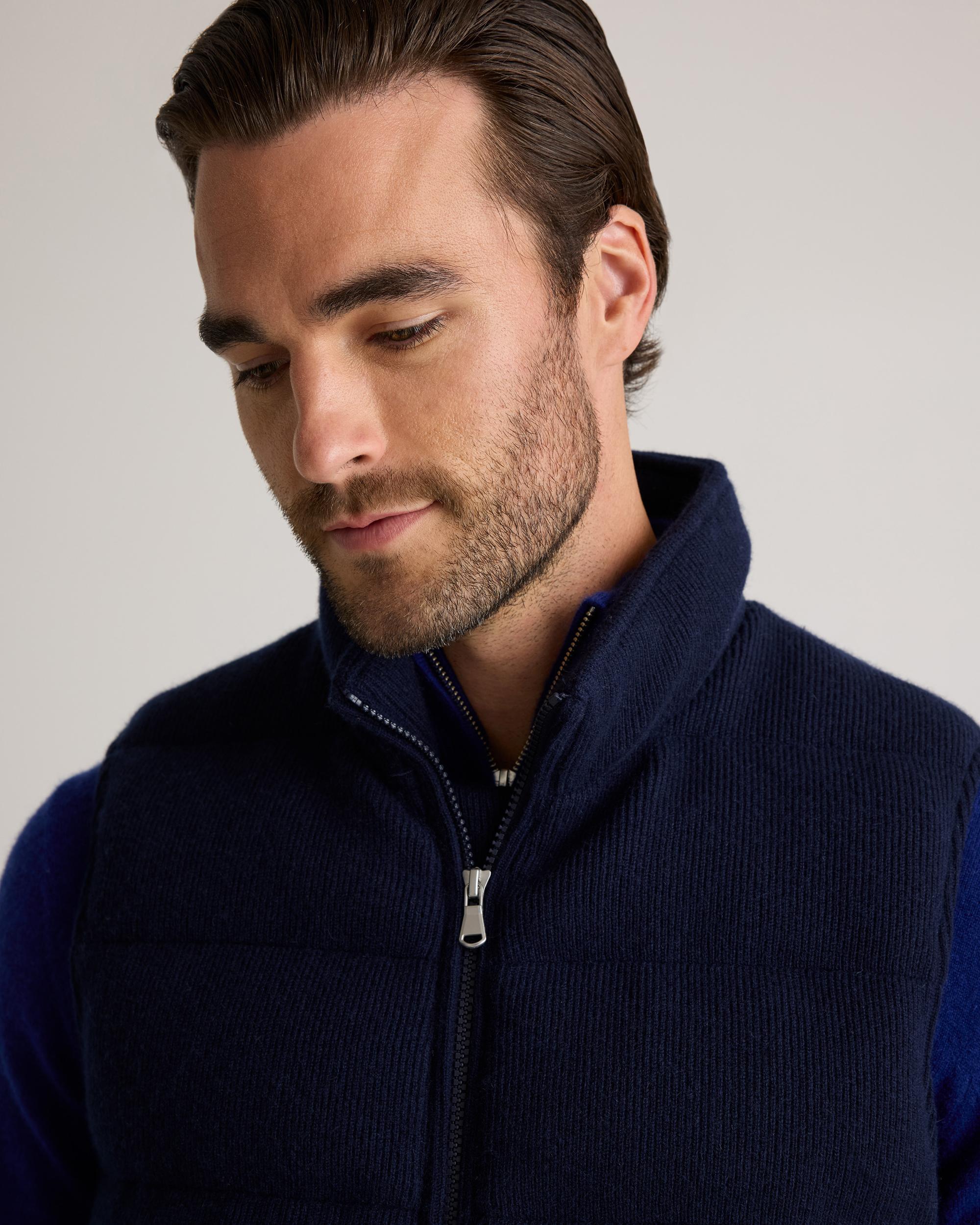 Quince | Men's Mongolian Cashmere Puffer Vest Product Image