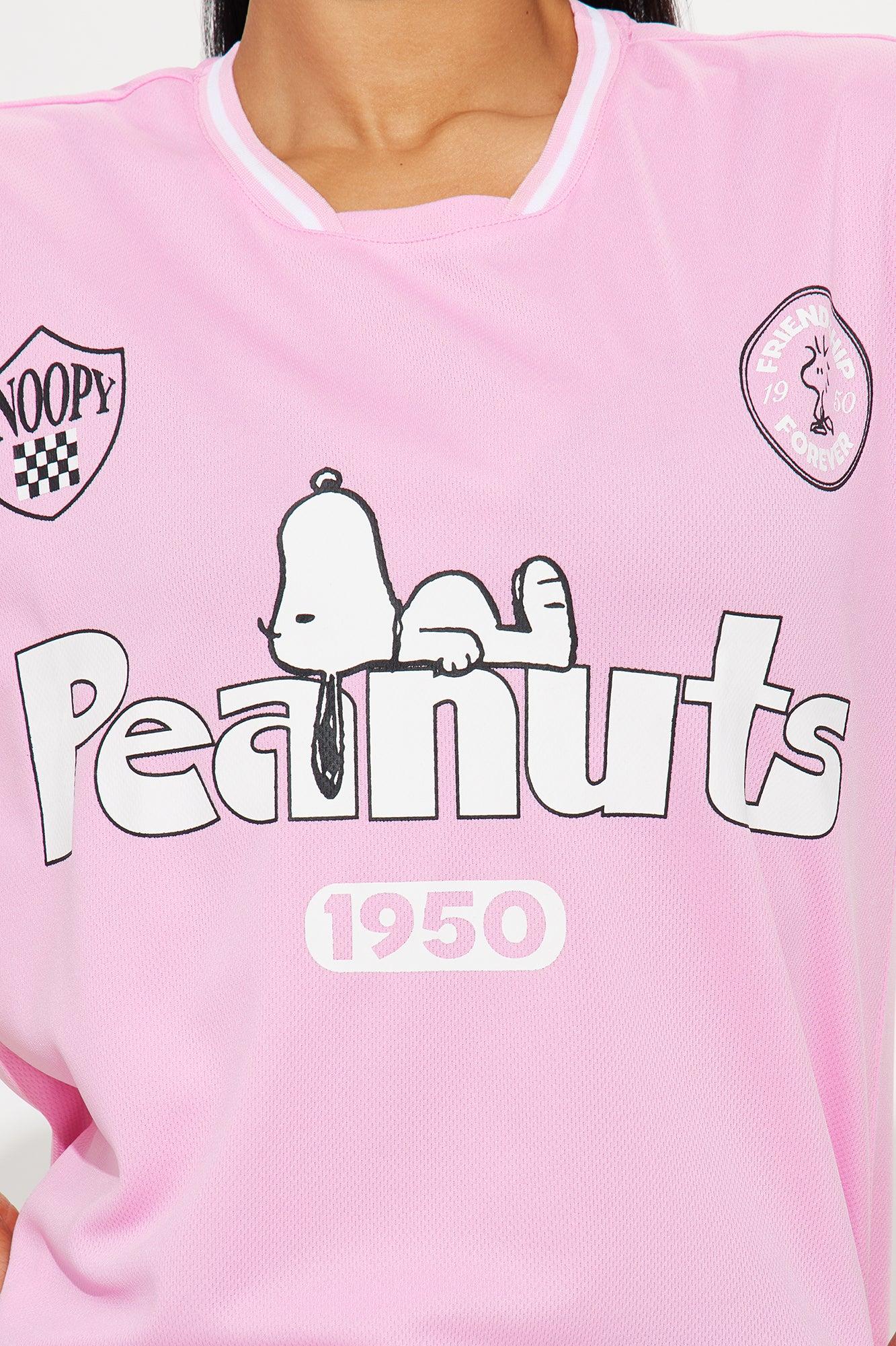 Peanuts Snoopy Jersey Tee - Pink Product Image