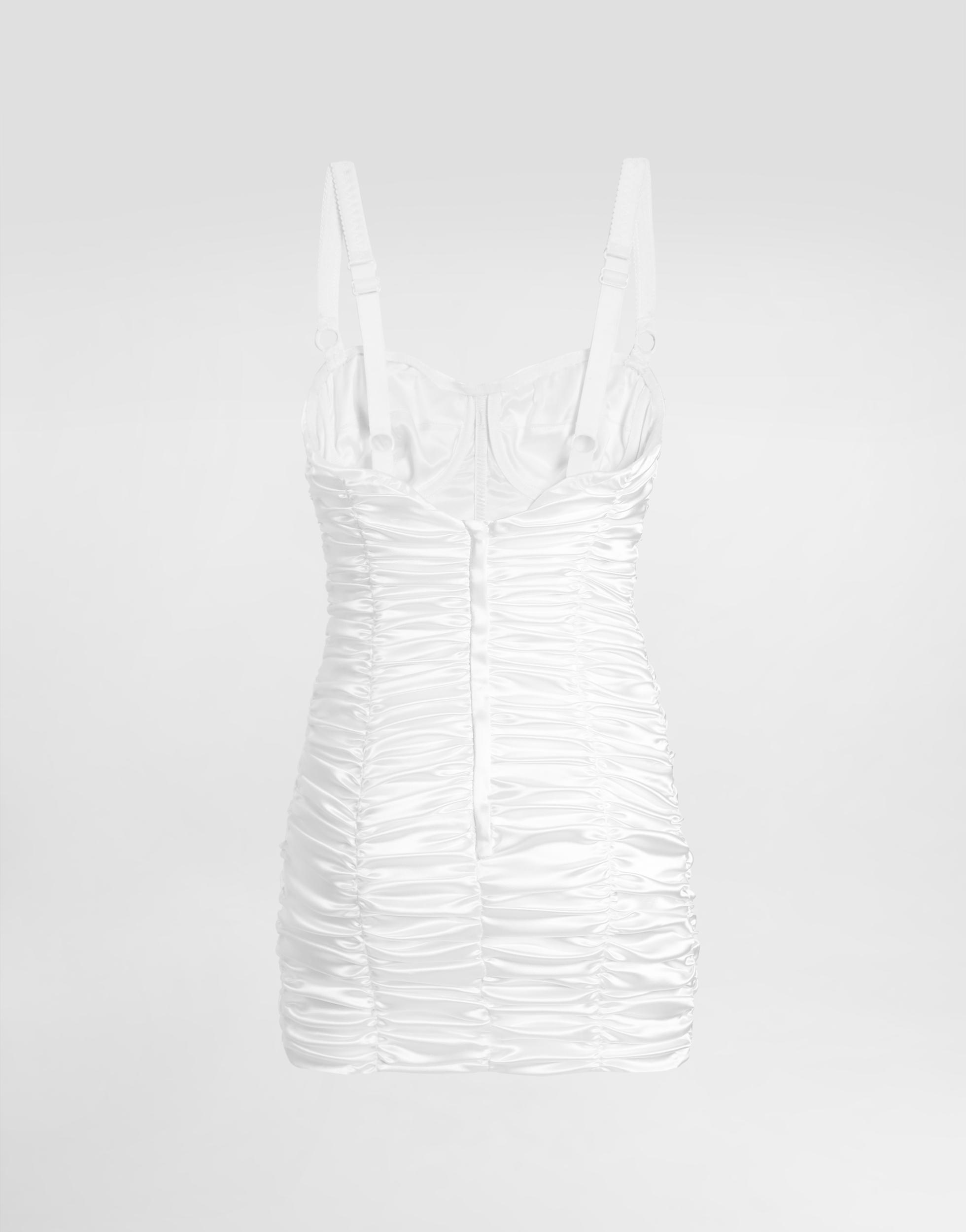DOLCE & GABBANA Knee Length Dress Adjustable Straps In White Product Image