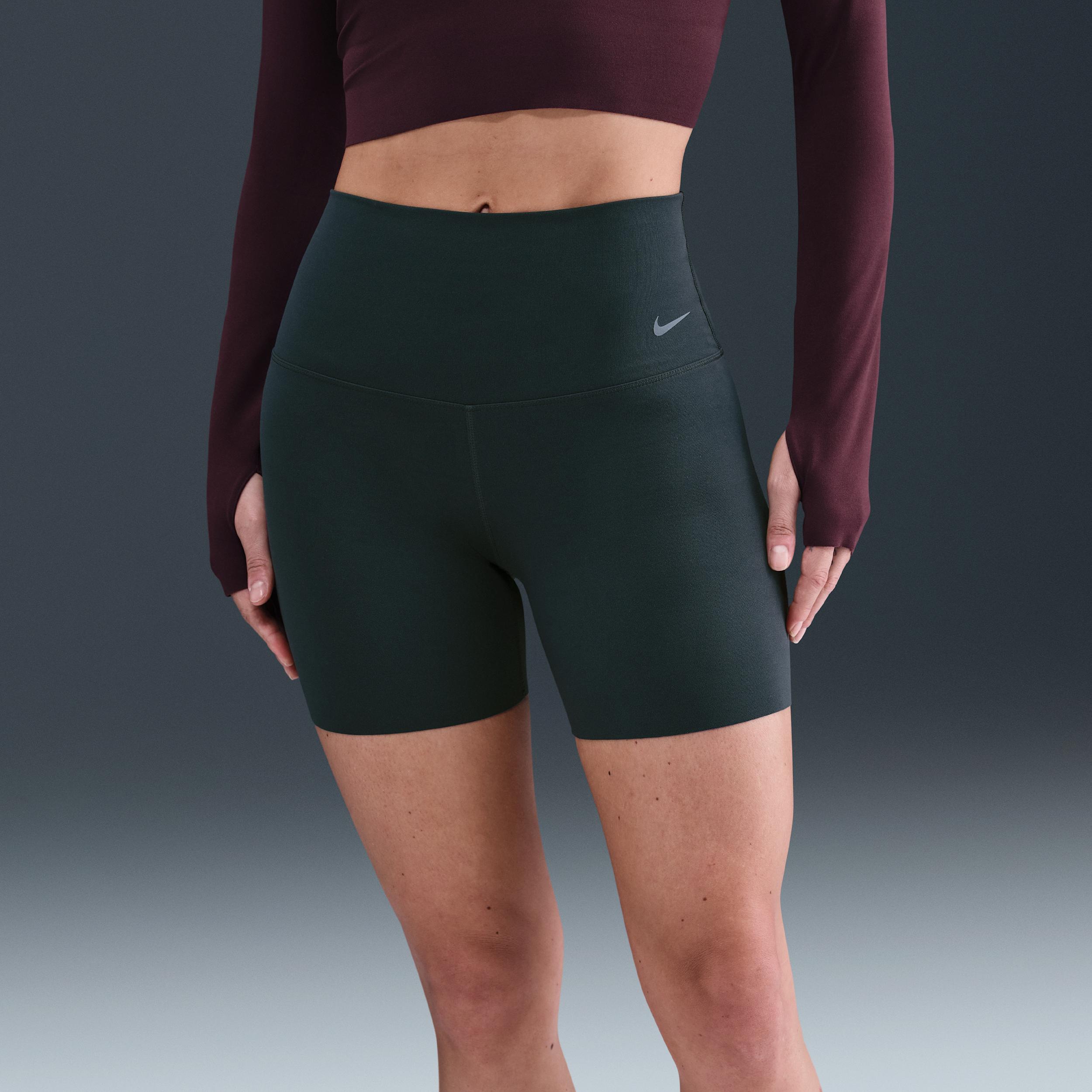 Nike Womens Zenvy High-Waisted 5 Biker Shorts | FN3156-390 Product Image