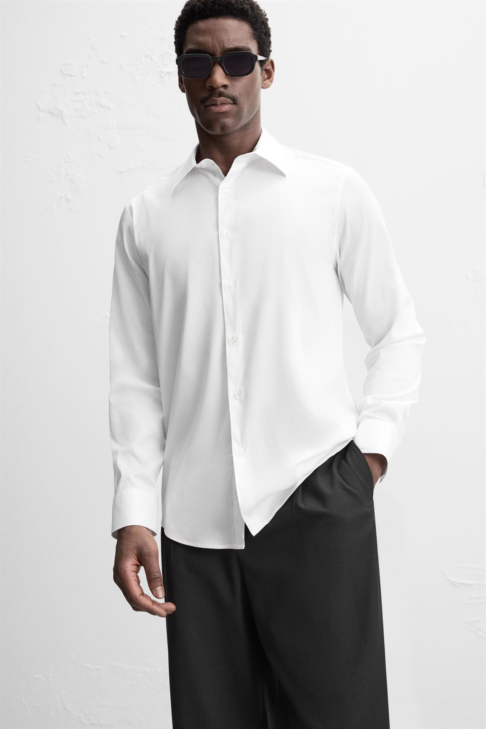 TEXTURED WEAVE TWILL SHIRT Product Image