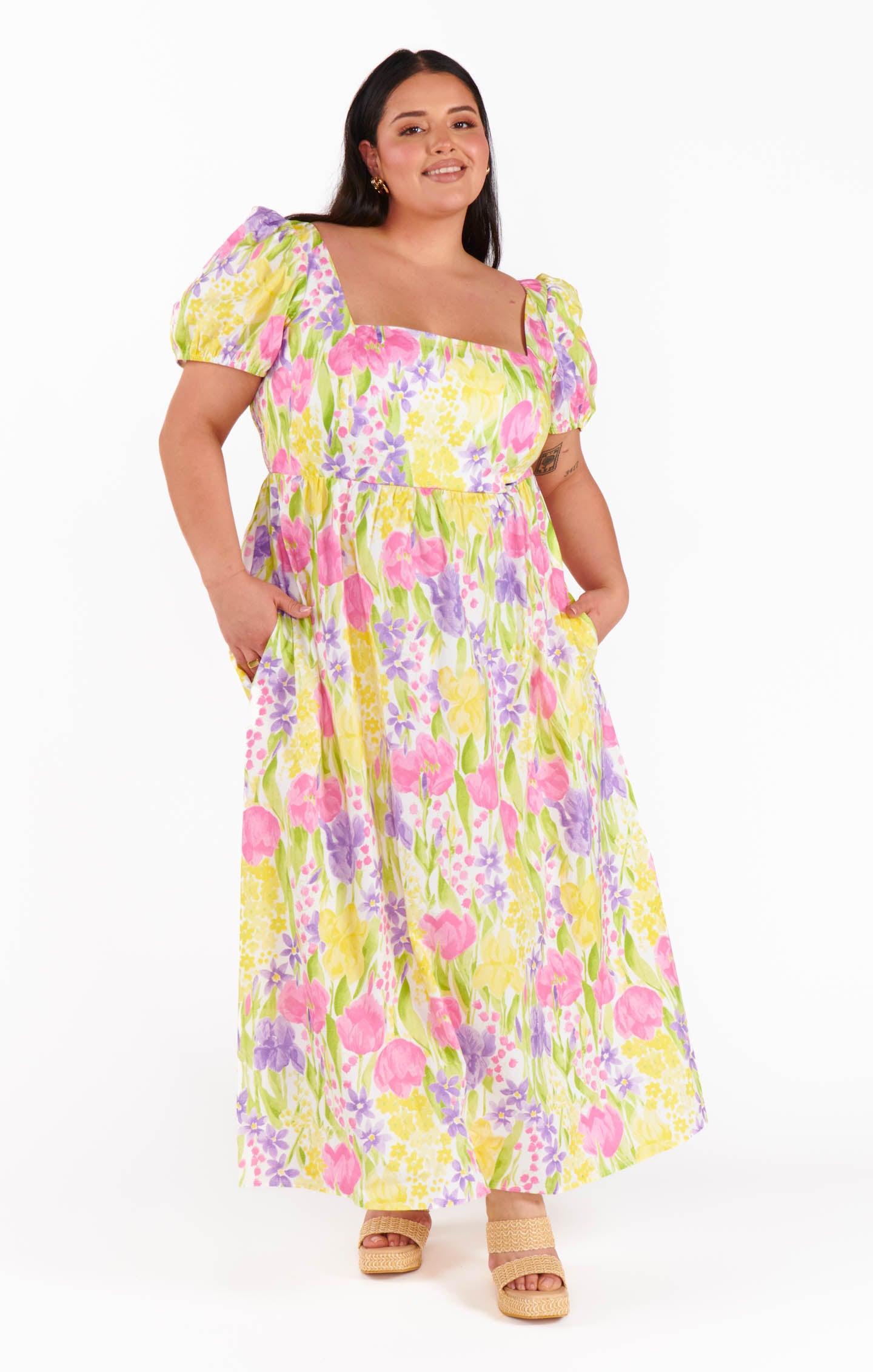 Smitten Midi Dress ~ Blooming Tulips Product Image